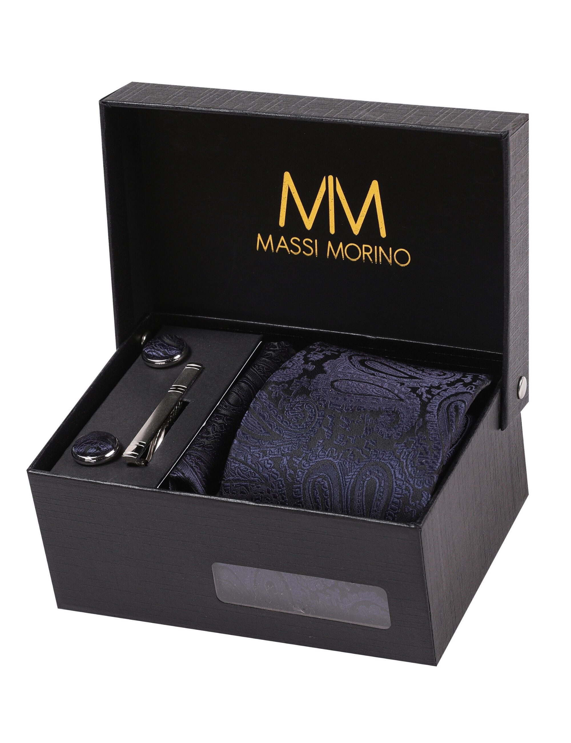 Massi Morino Krawatte (1-St) mit Einstecktuch, günstig online kaufen