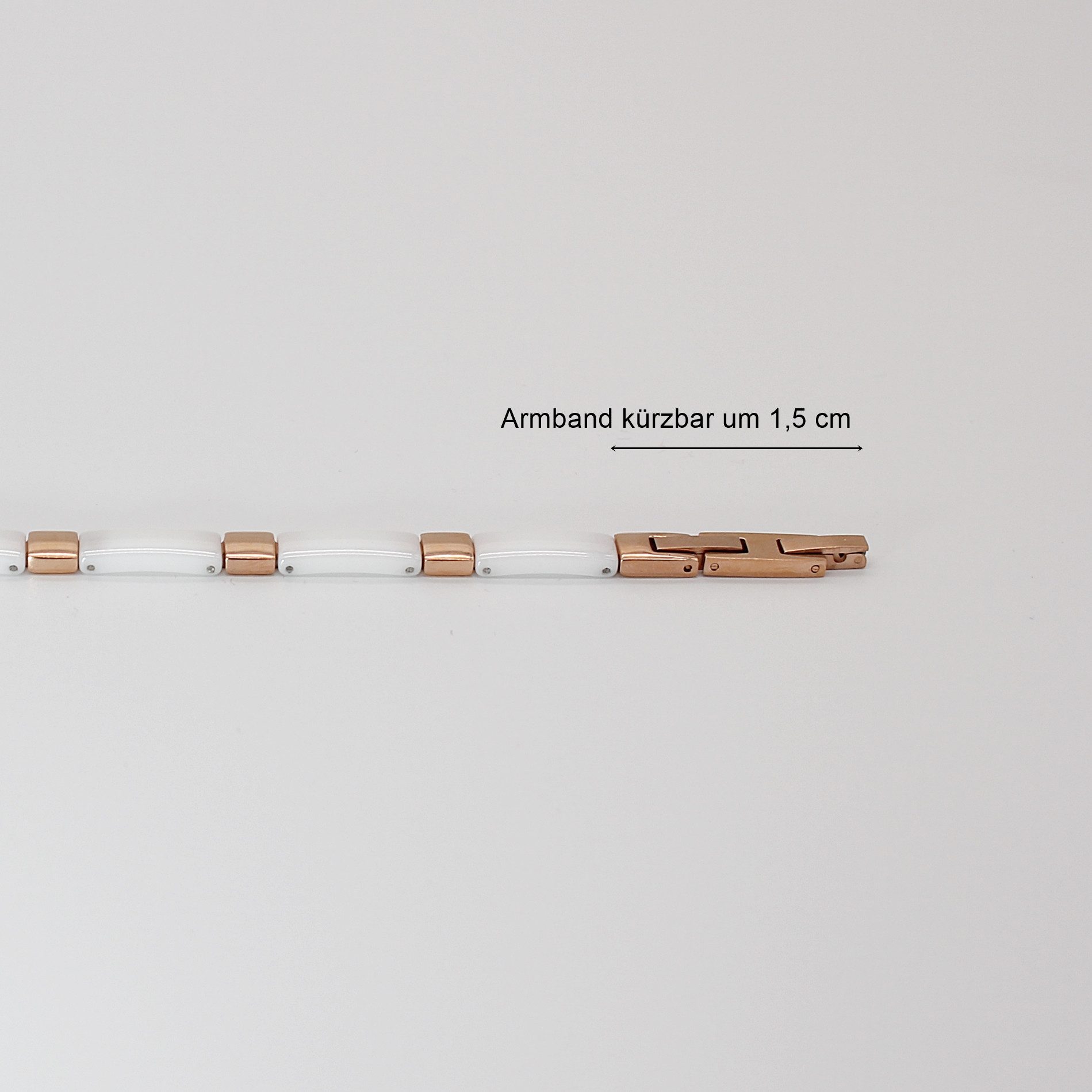 ELLAWIL Gliederarmband Klassisches Basic Gliederarmband aus Edelstahl Keram günstig online kaufen