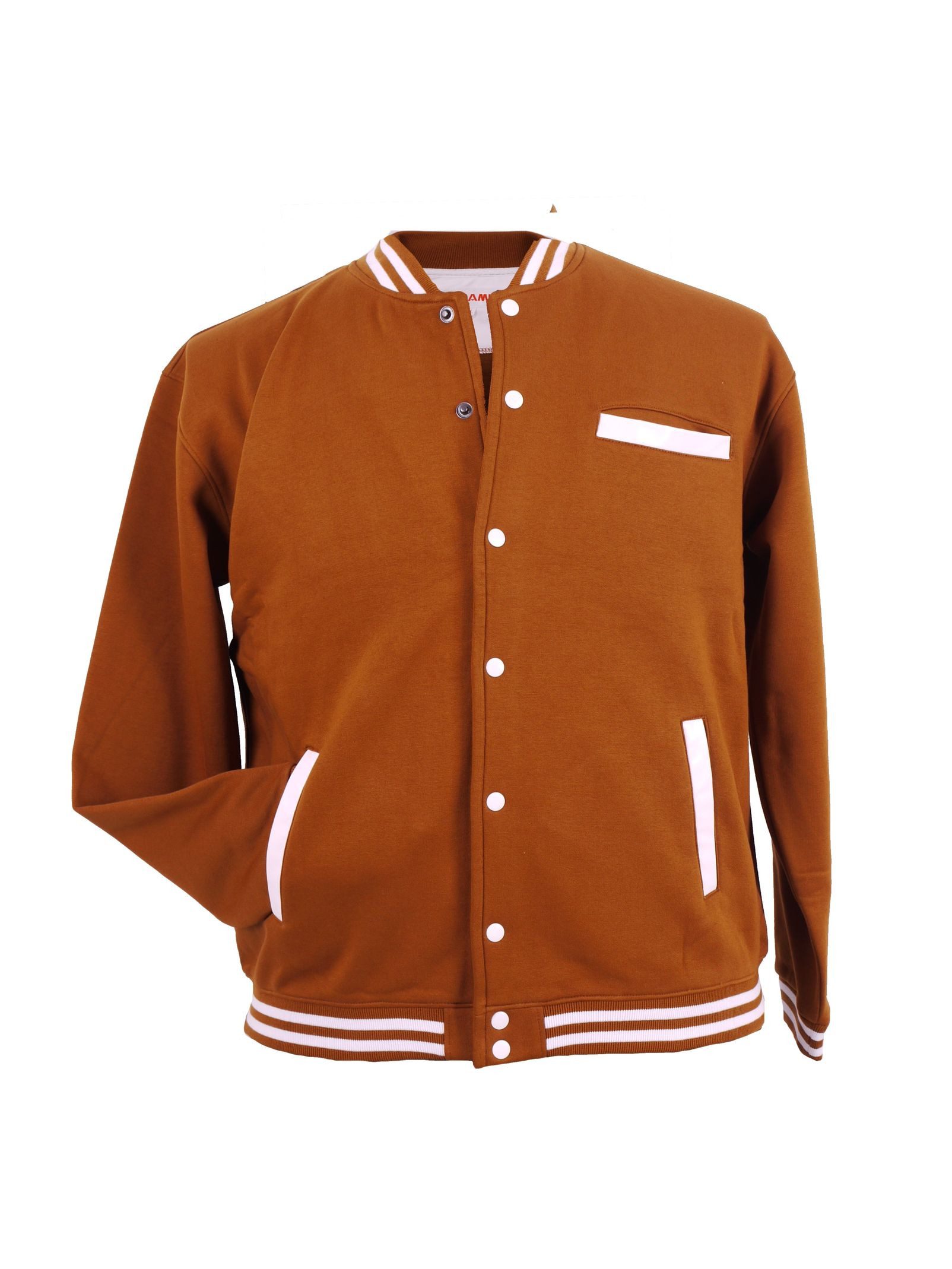 KAMRO Blouson College Jacke von Kamro in Herren Übergrößen, Braun