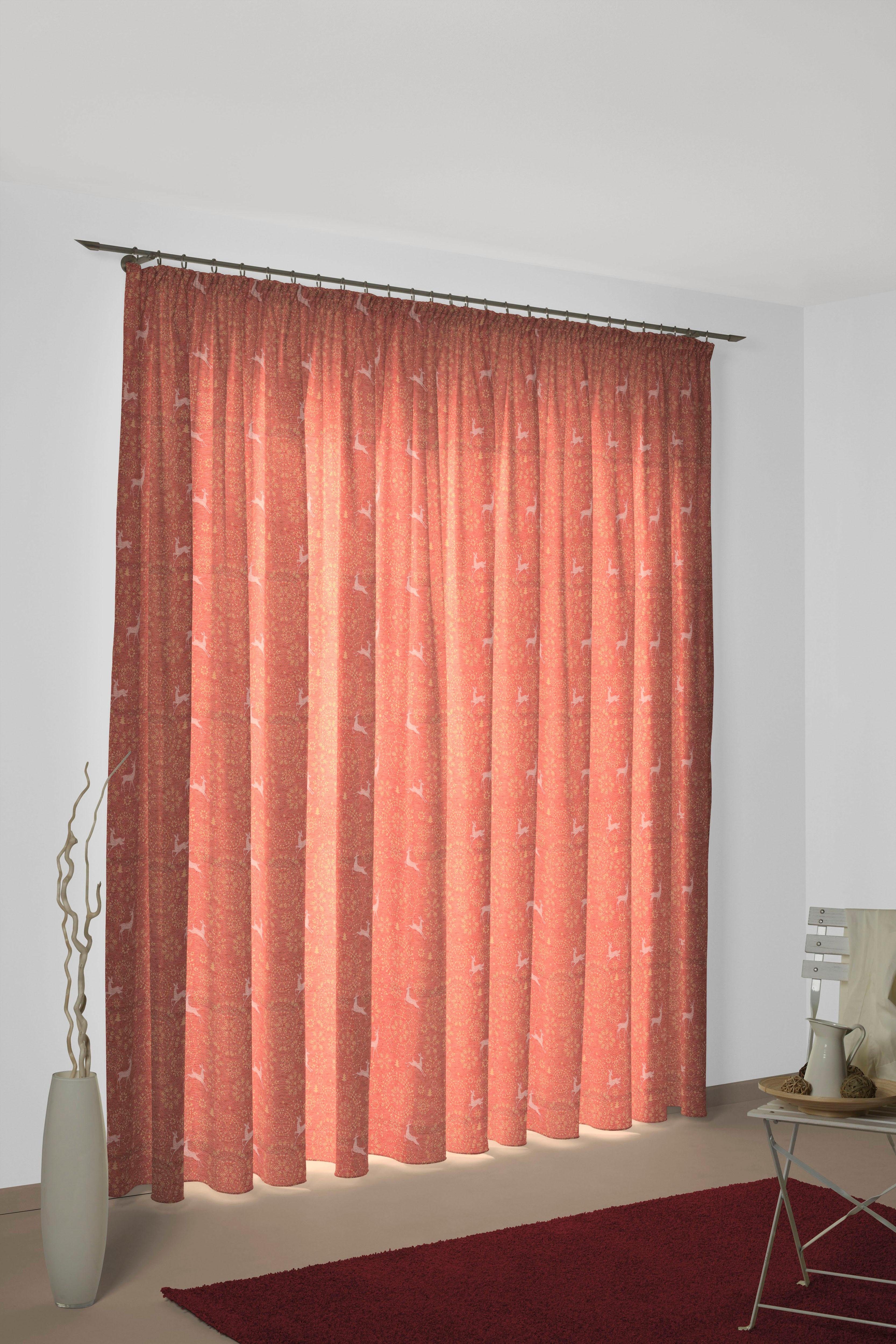 Wirth Vorhang Swift (1 St), Kräuselband, blickdicht, Jacquard