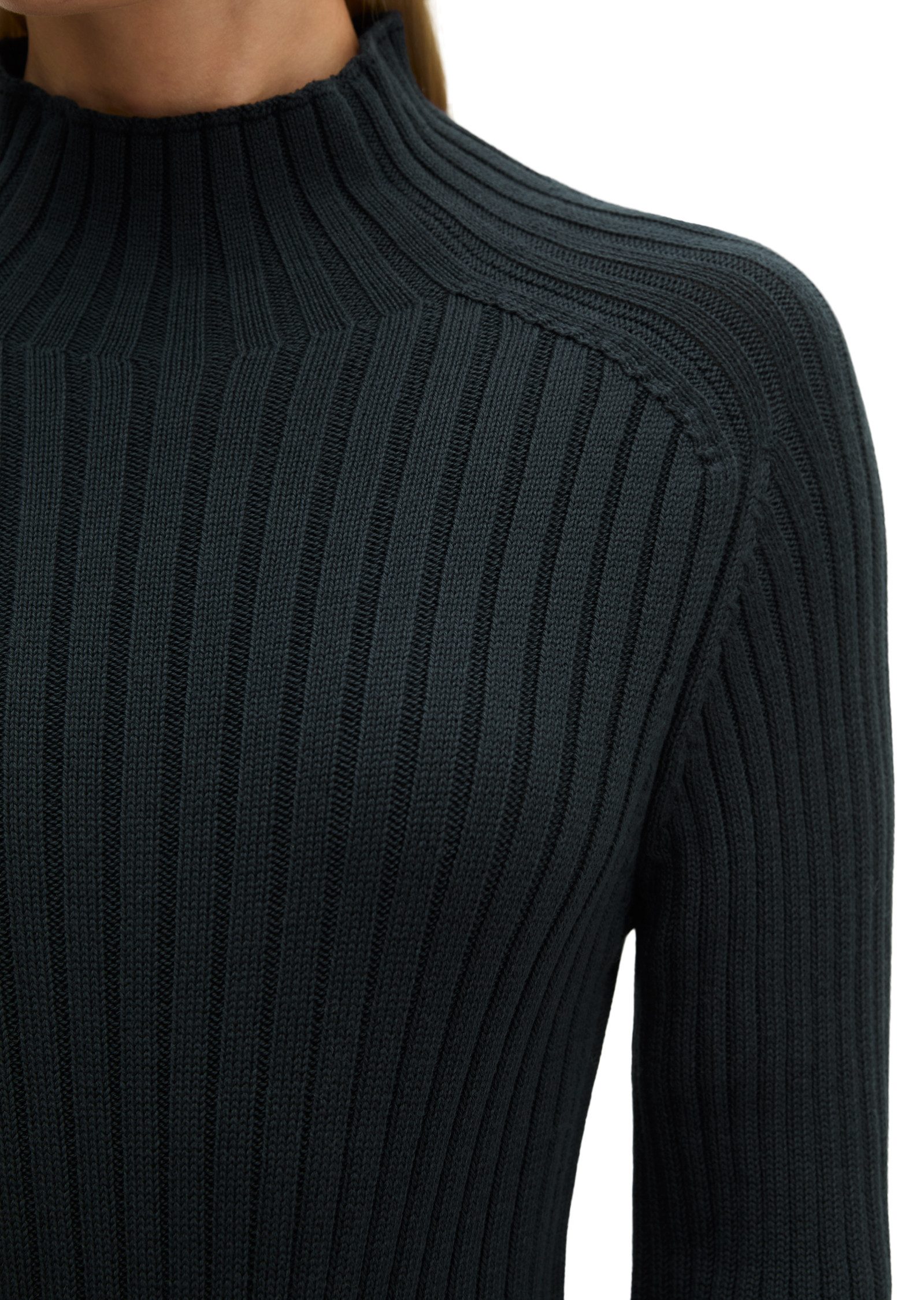 Marc O'Polo Stehkragenpullover aus Heavy Weight Cotton – Bild 4 von 5
