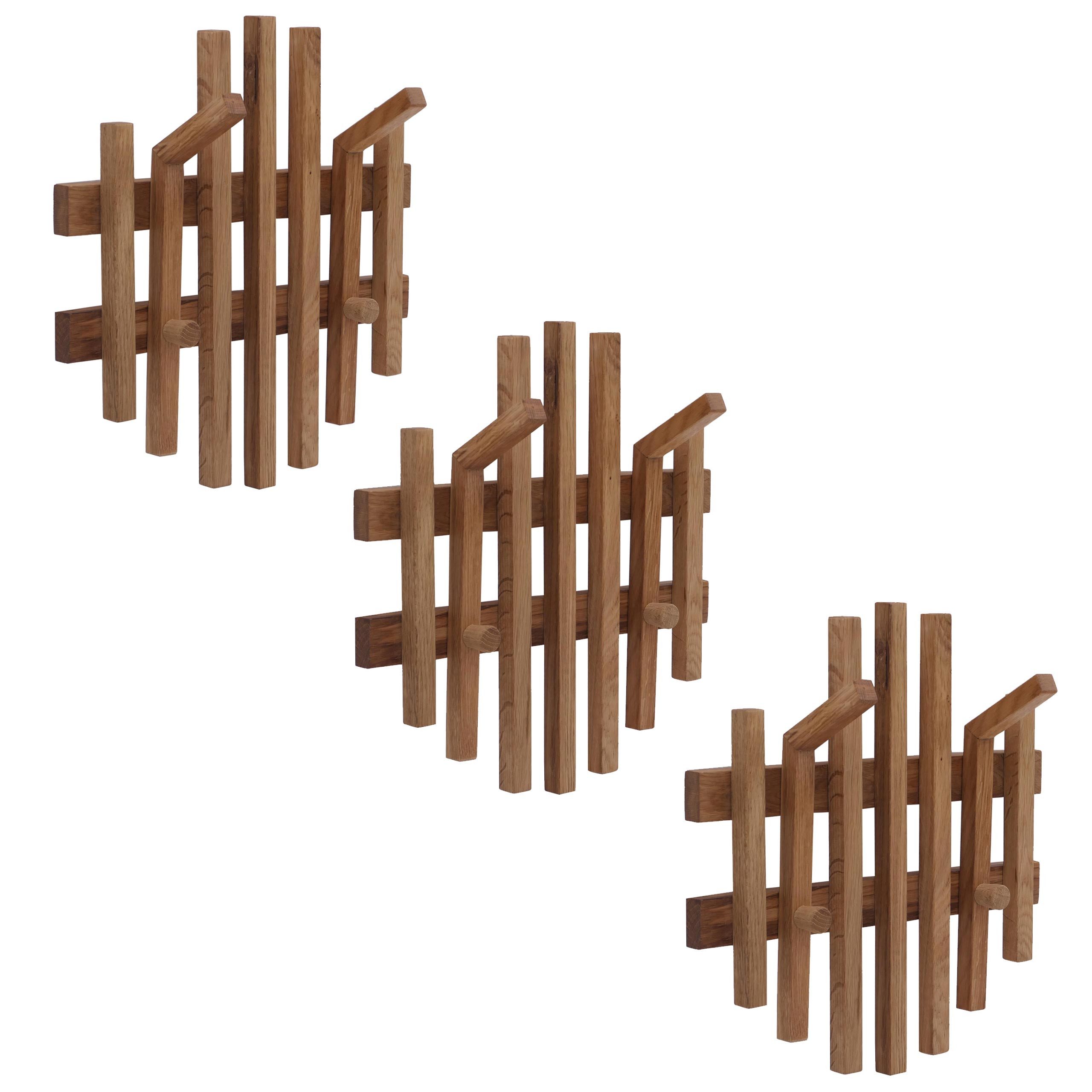 MCW Garderobenpaneel MCW-P57-3, Mit 4 Haken pro Paneel, Mit schöner Struktur