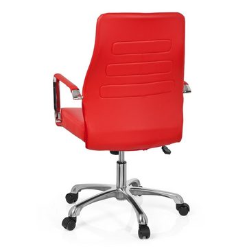 hjh OFFICE Chefsessel Profi Chefsessel TEWA Kunstleder mit Armlehnen, Drehstuhl Bürostuhl ergonomisch