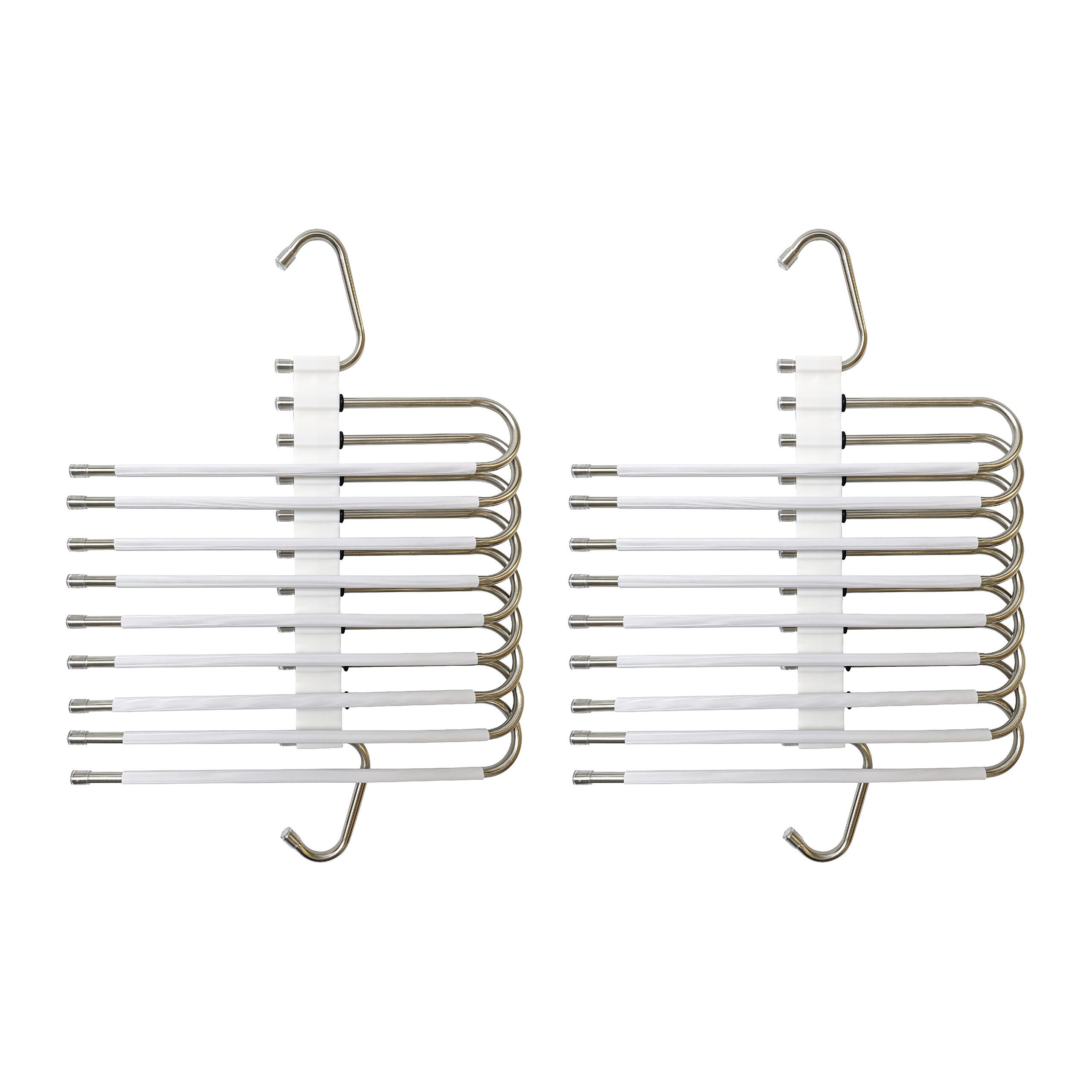 relaxdays Mehrfach-Kleiderbügel Mehrfach Hosenbügel im 2er günstig online kaufen