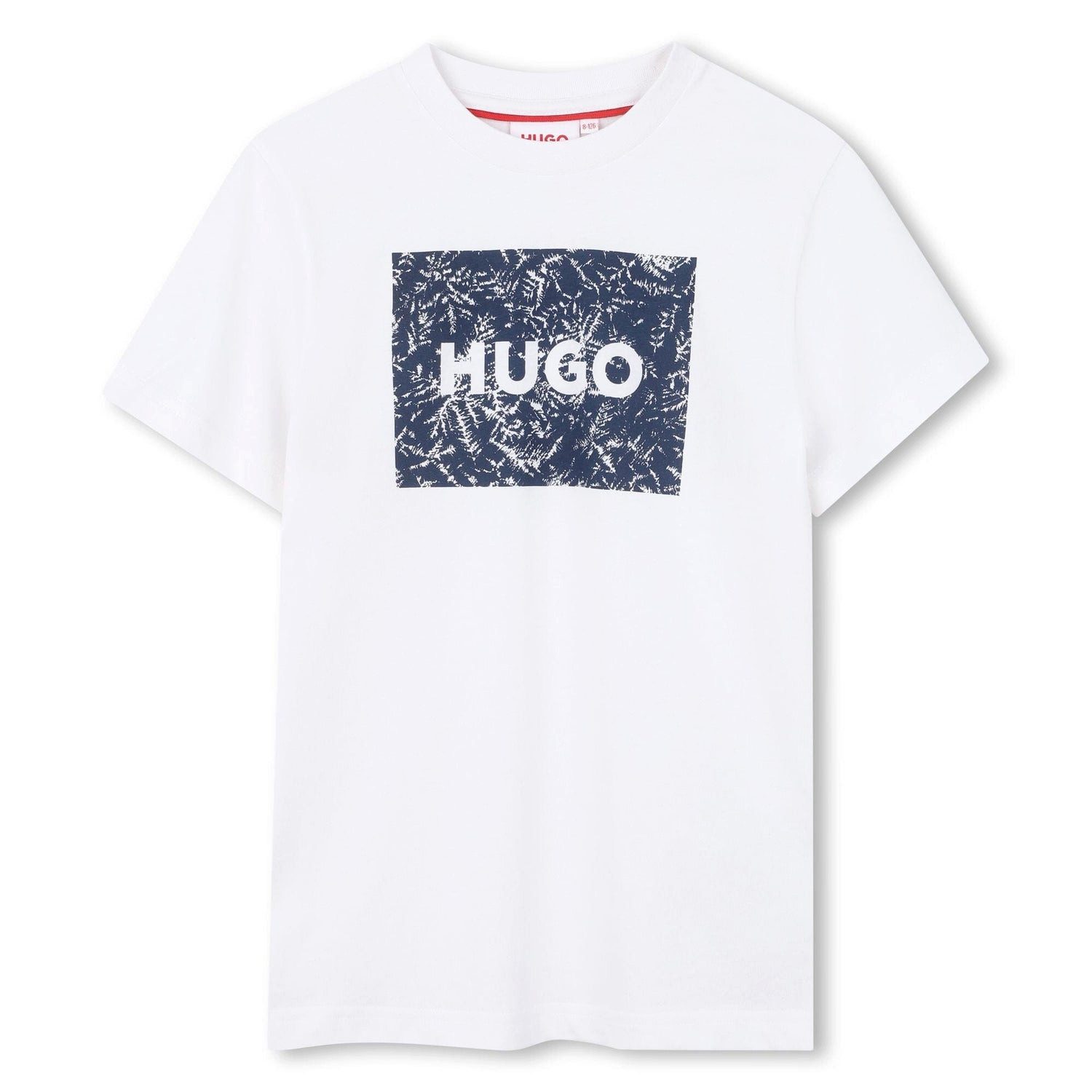 T-Shirt HUGO Kids – Kurzärmeliges T-Shirt „Weiss“ (Logo-Print)