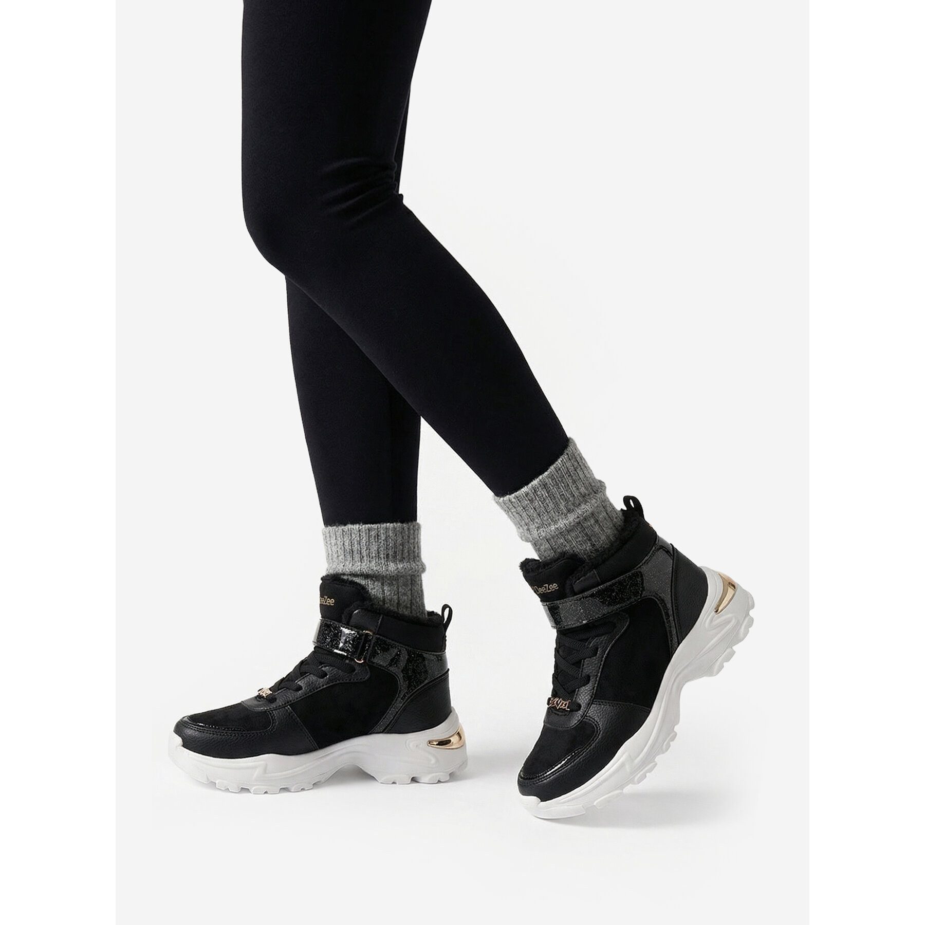 DeeZee Deezee Mädchen Turnschuhe 5907964506843 Schwarz Walkingschuh