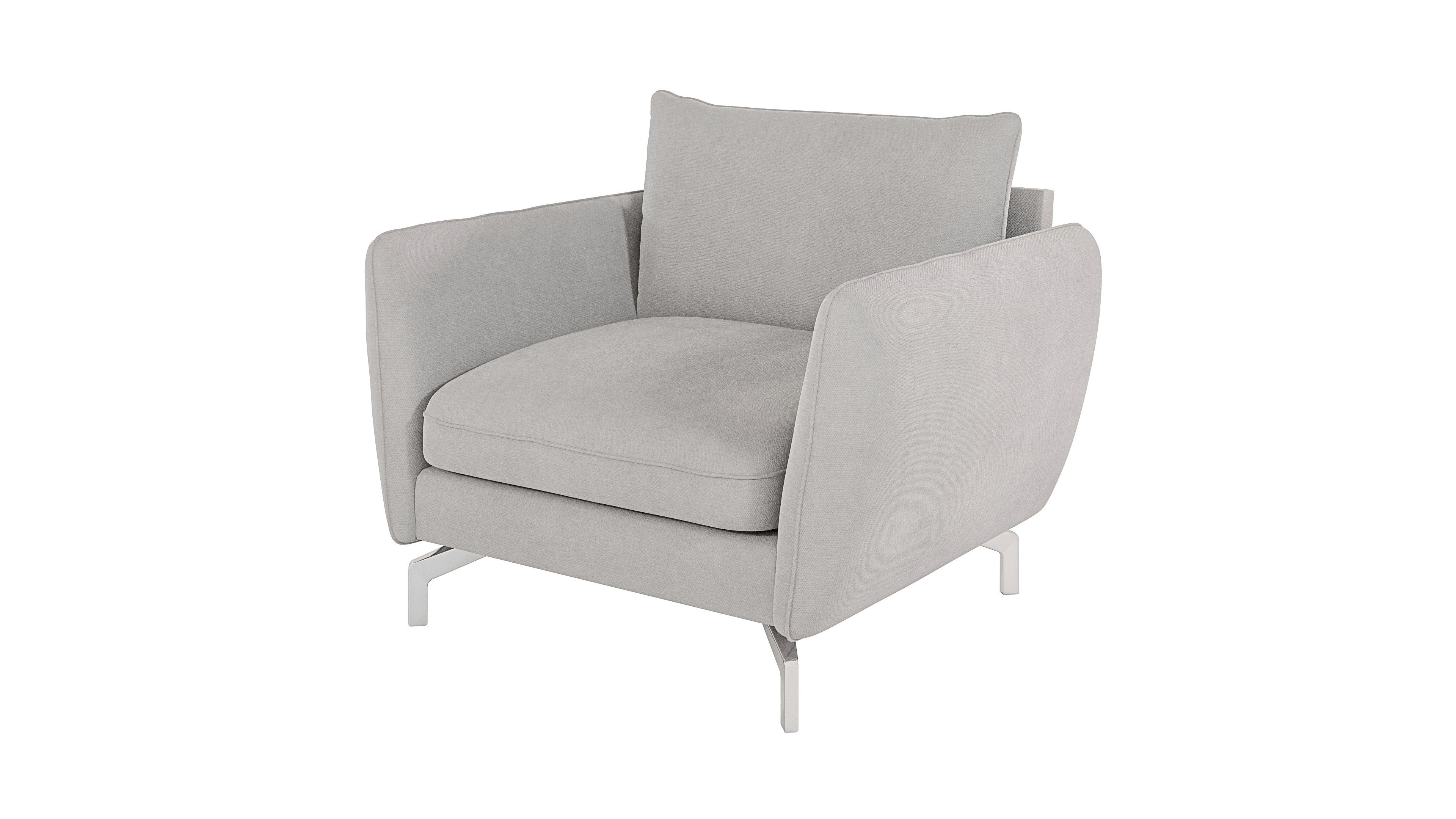S-Style Möbel Sessel Benita mit Silber günstig online kaufen