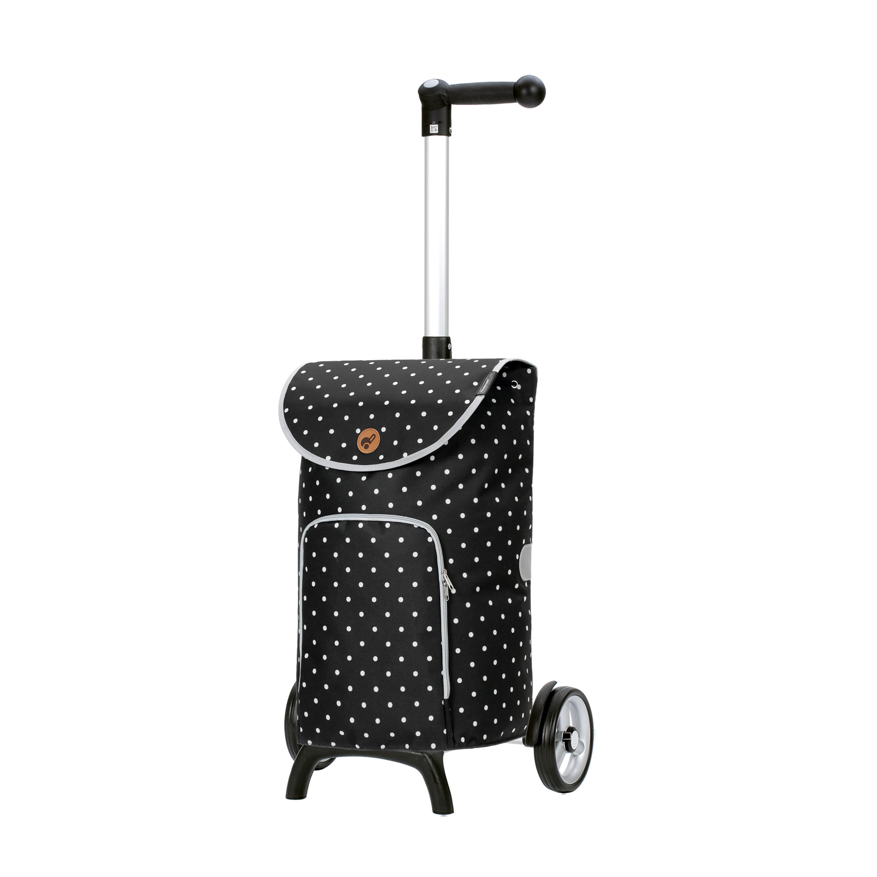Andersen Einkaufstrolley Unus Shopper Fun Ole schwarz, belastbar bis 40kg, wasserabweisend