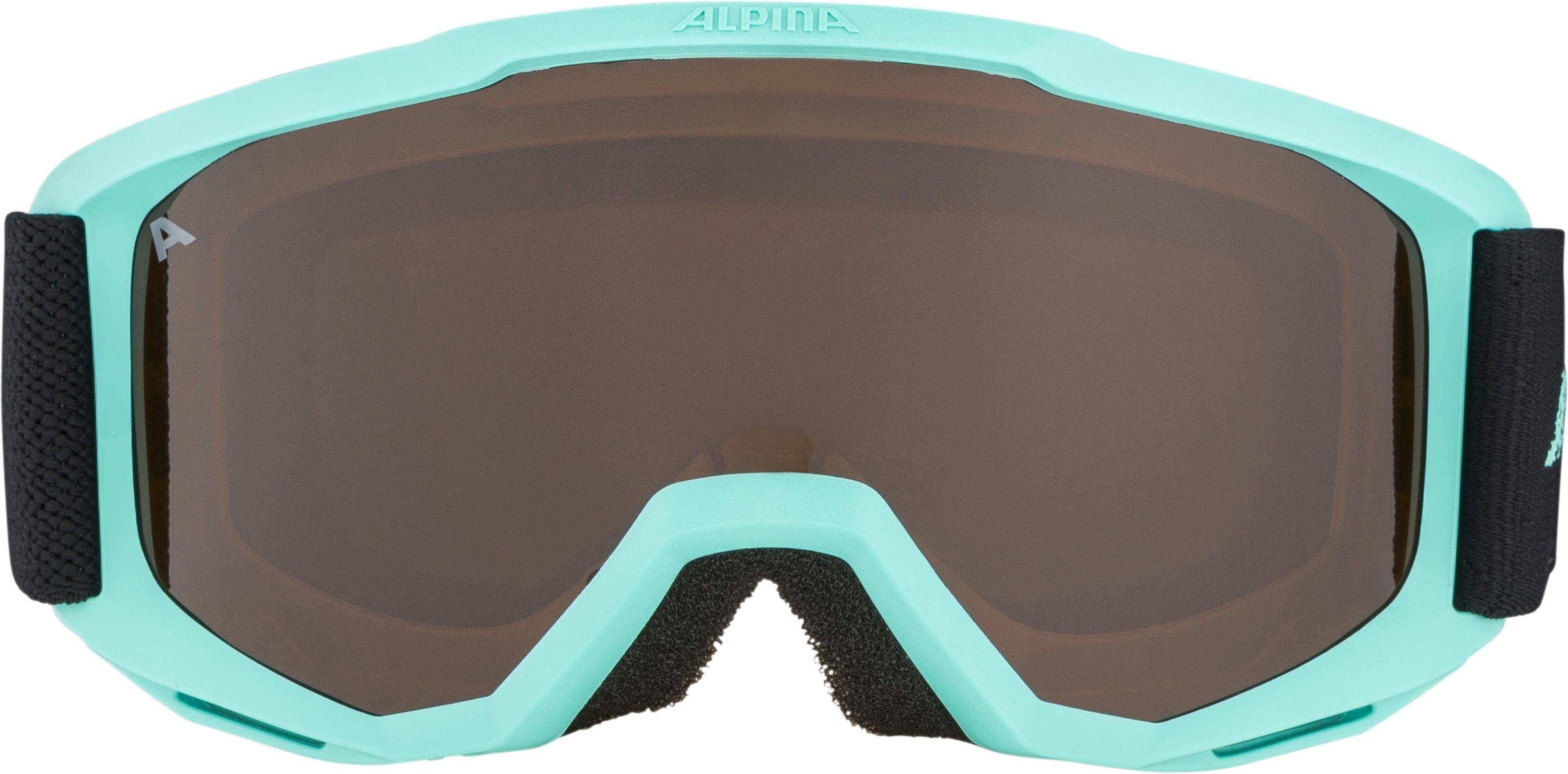 Alpina Sports Skibrille Alpina Skibrille Kinder 472 Piney matt aqua
