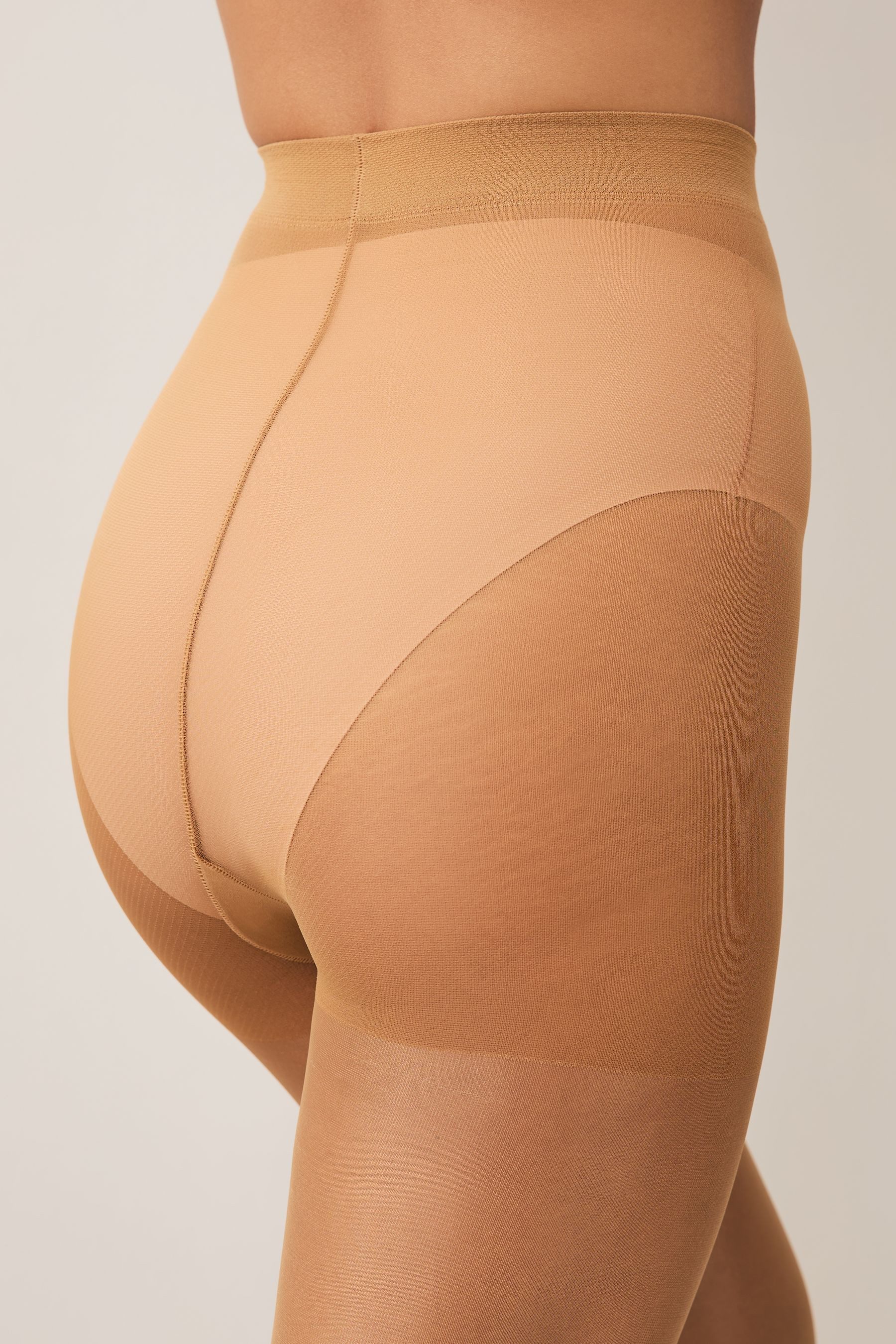 Next Feinstrumpfhose 3 x Glänzende Strumpfhosen 20 Den, transparent (1 St)
