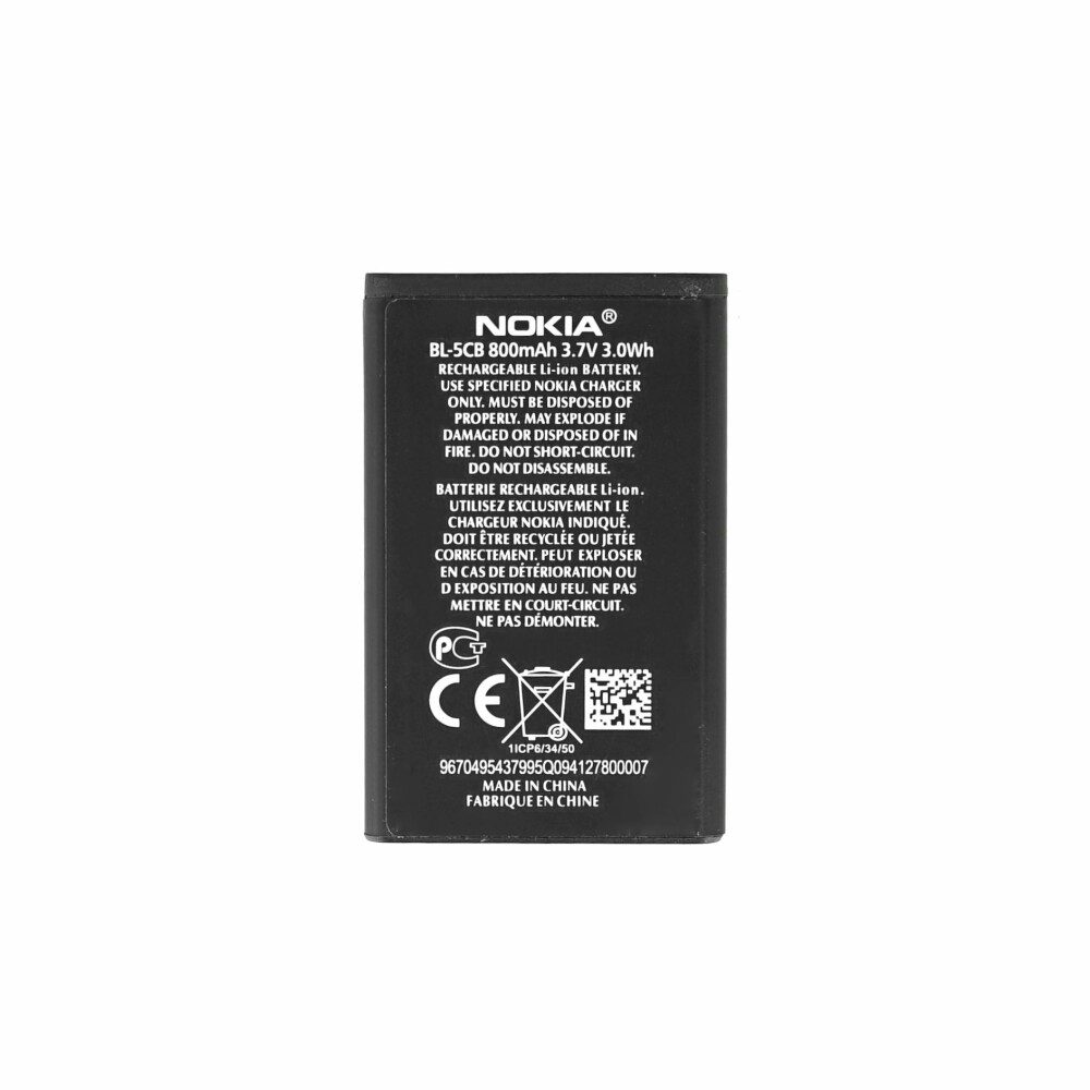 Original Akku BL-5CB für Nokia wie BL-5CB 800mAh Batterie Ersatzakku Handy-Akku (1 St)