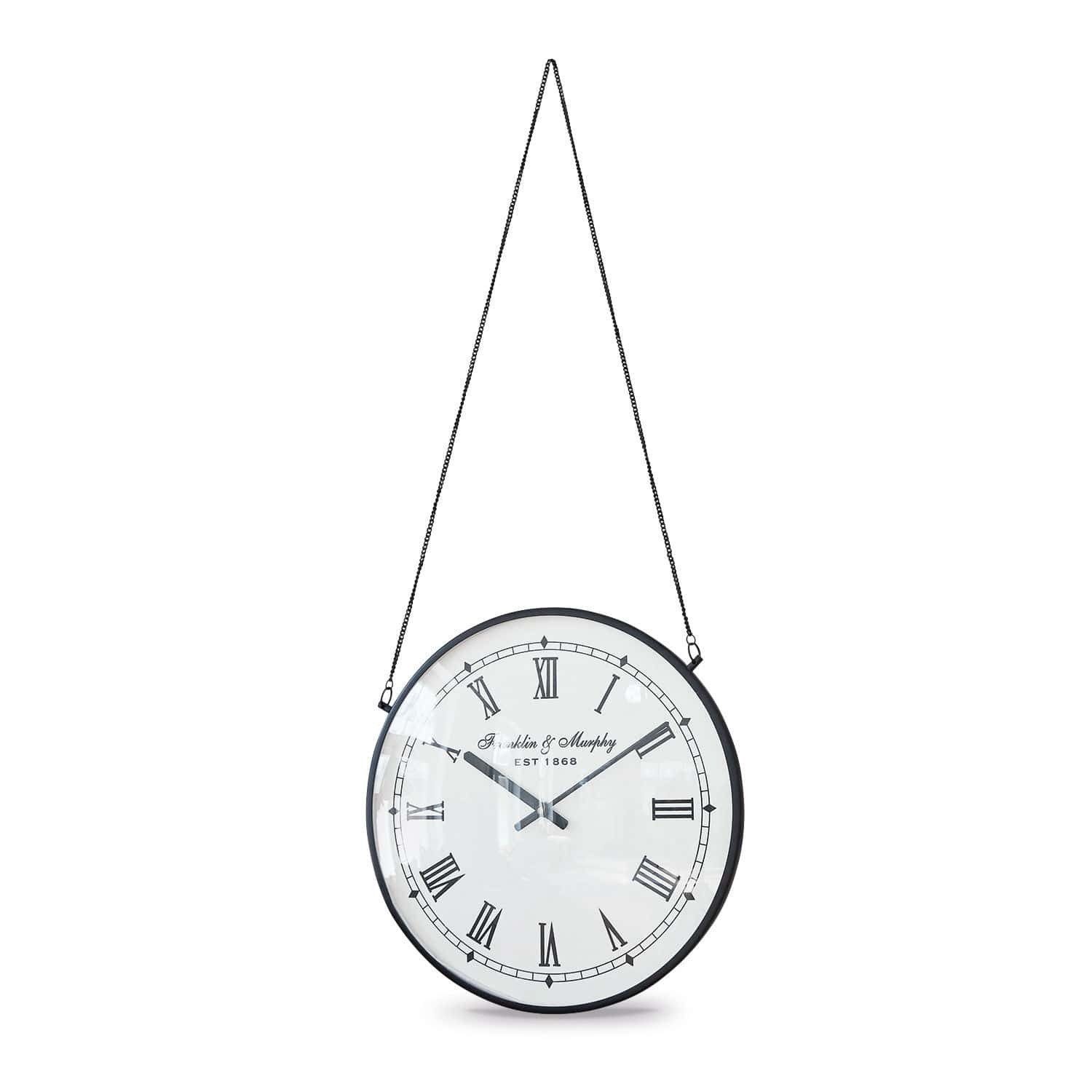 Wanduhr Uhr Gisors schwarz/weiß