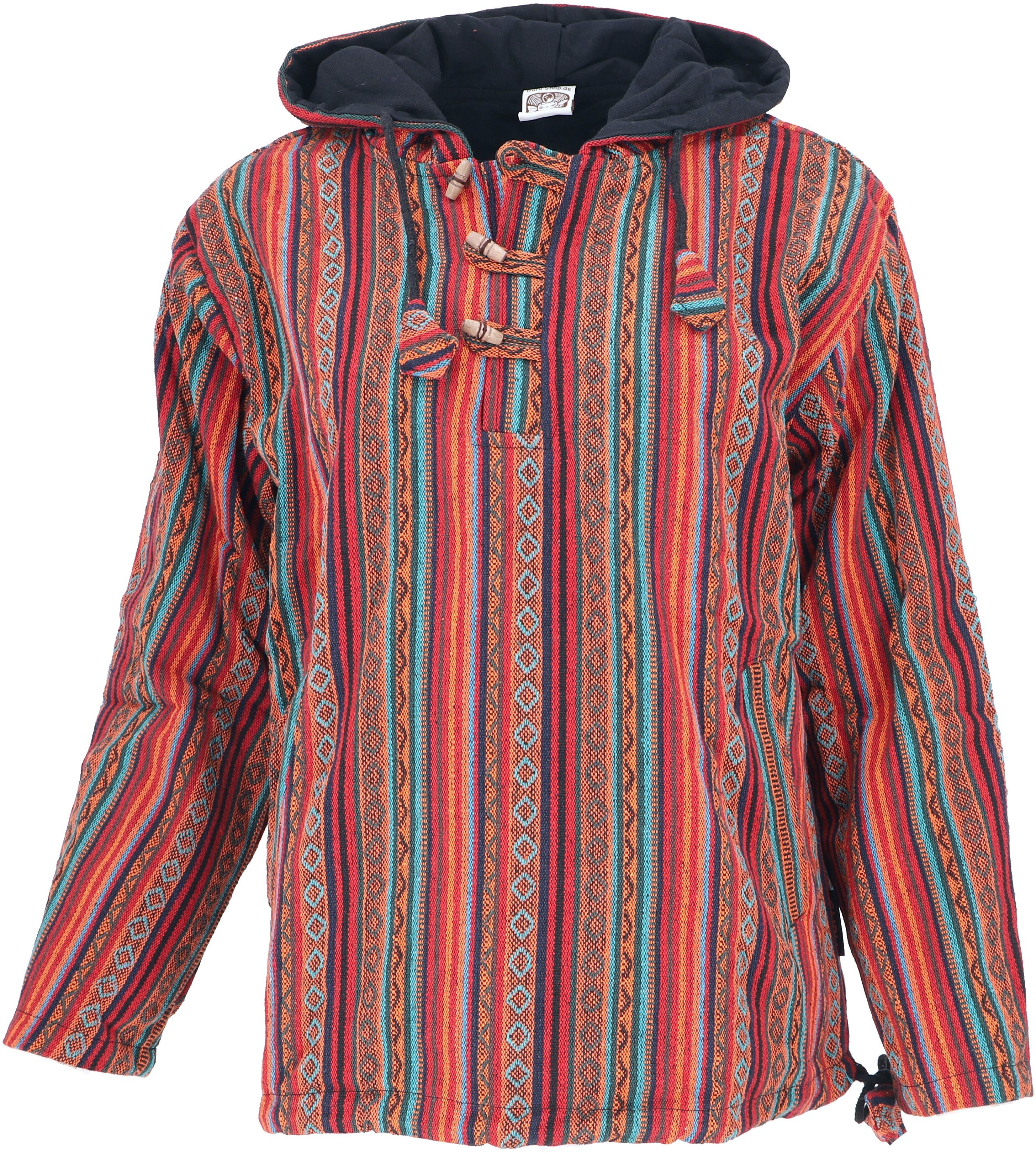 Guru-Shop Sweater Goa Kapuzenshirt, Baja Hoodie, günstig online kaufen