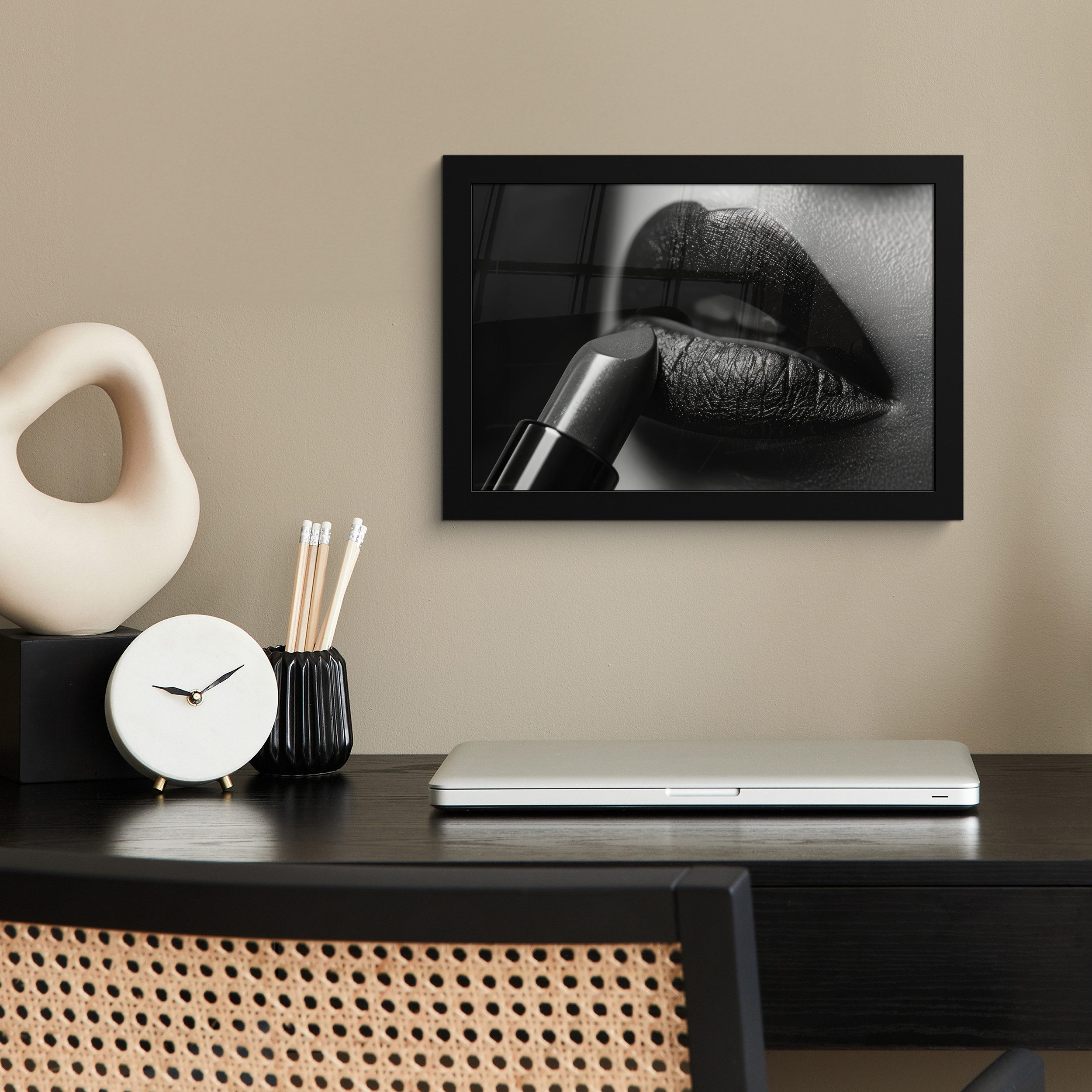 MuchoWow Poster Frau - Lippenstift - günstig online kaufen