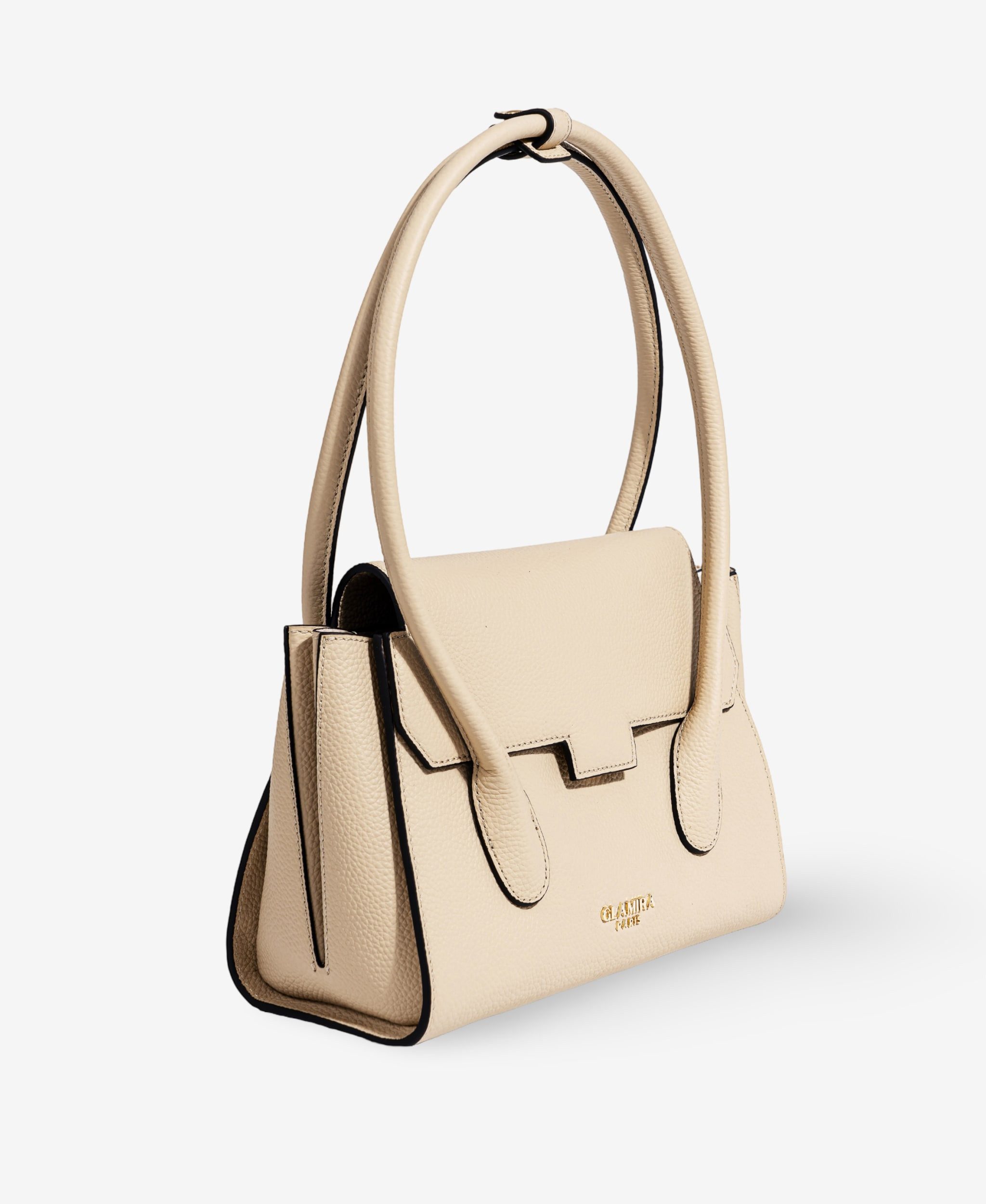 GLAMIRA Schultertasche Lysandra Beige Schultertasche (1-tlg), echt Leder