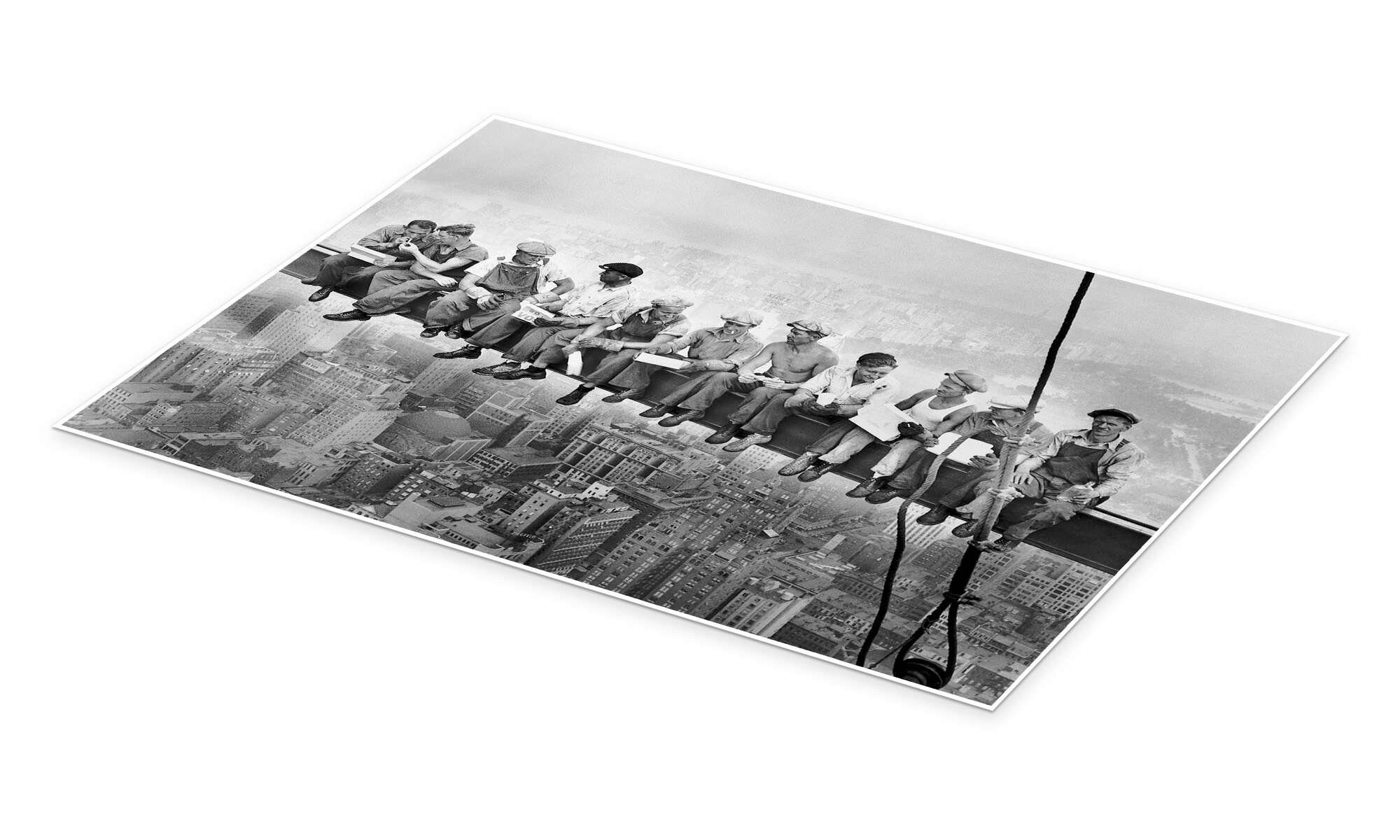 Posterlounge Poster Master Collection, Mittagspause auf einem Wolkenkratzer günstig online kaufen