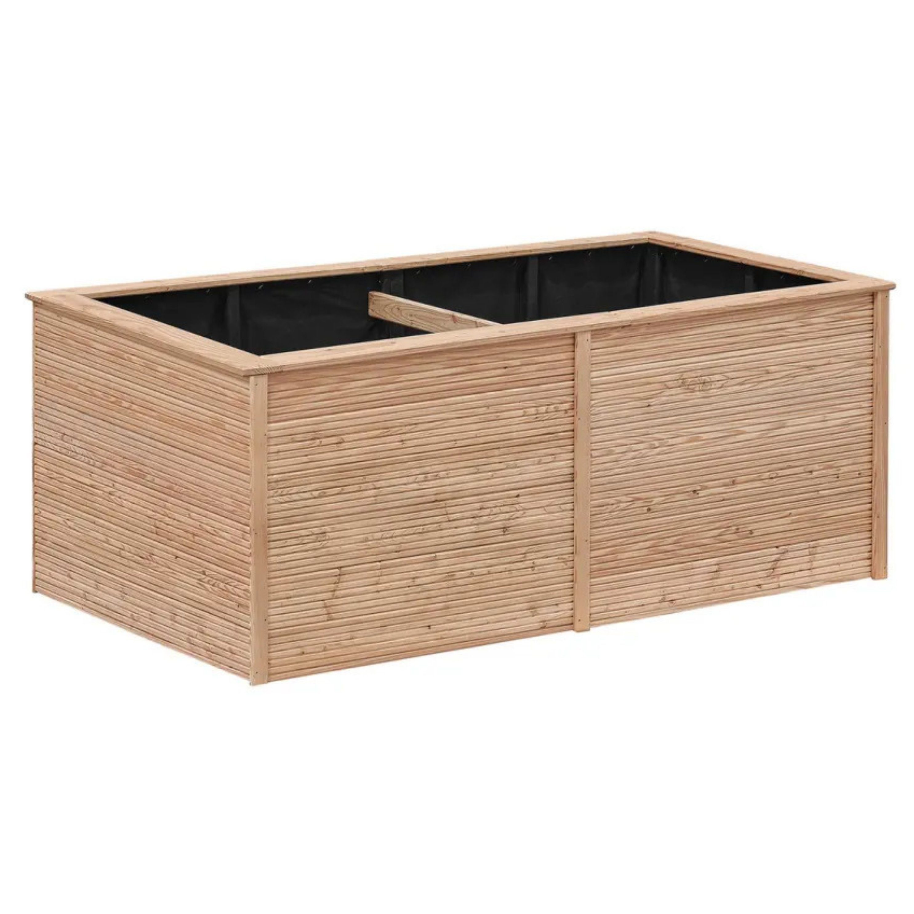 Mega-Holz Hochbeet Mega-Holz Hochbeet Lärche André XL (103x206x86 cm), Witterungsbeständig und Langlebig