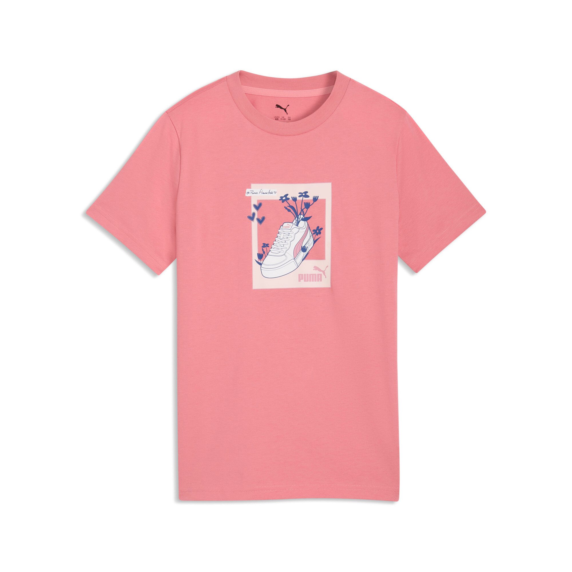 PUMA T-Shirt GRAPHIC SNEAKER TEE G Regular Fit, Kurzarm, Rundhalsausschnitt, für Jugendliche