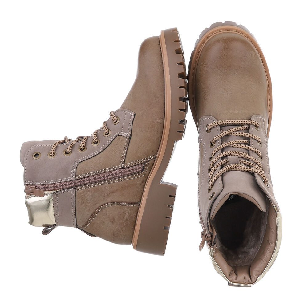 Ital-Design Damen Schnürschuhe Freizeit Stiefelette (87531887) Blockabsatz günstig online kaufen