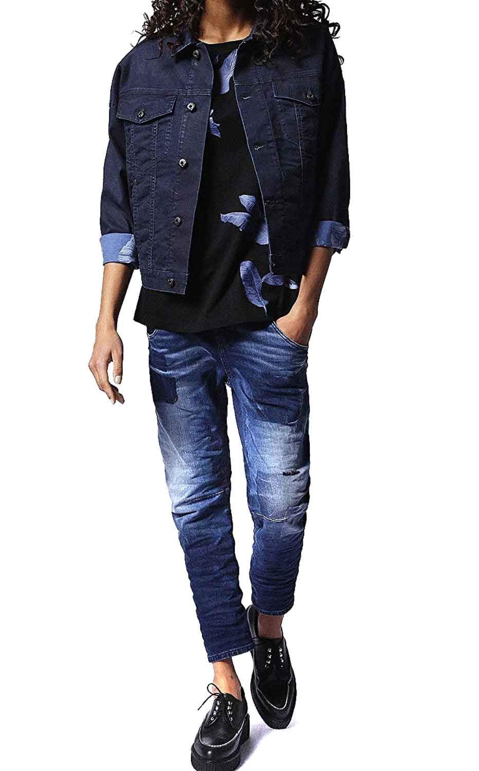 Diesel Jeansjacke Diesel Babuk-NE 0681S Giacca Joggjeans Damen