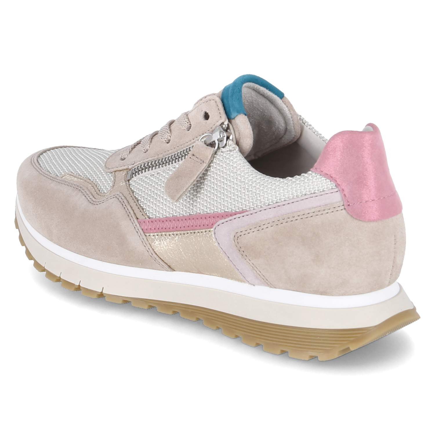 Gabor Gabor 66.378.63 Damen Synthetik beige Schnürschuh