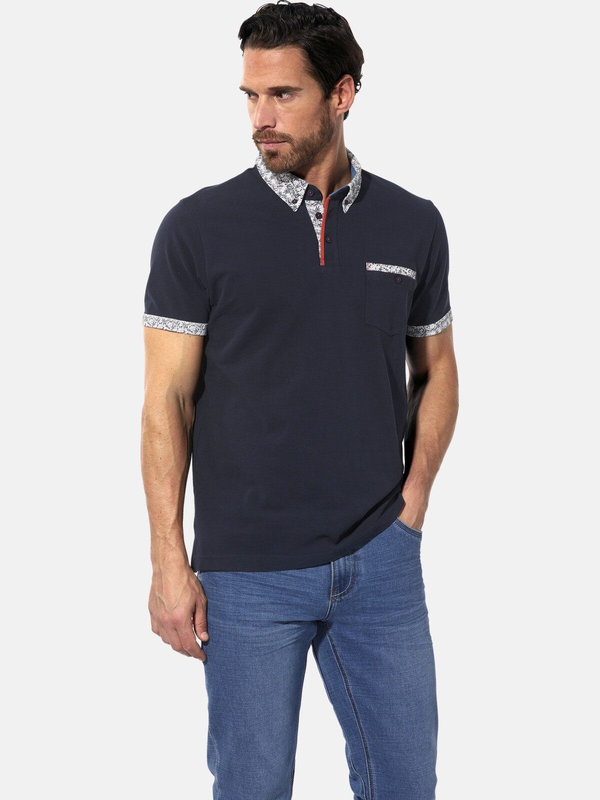 Babista Poloshirt CALETELLI mit Button-Down-Kragen