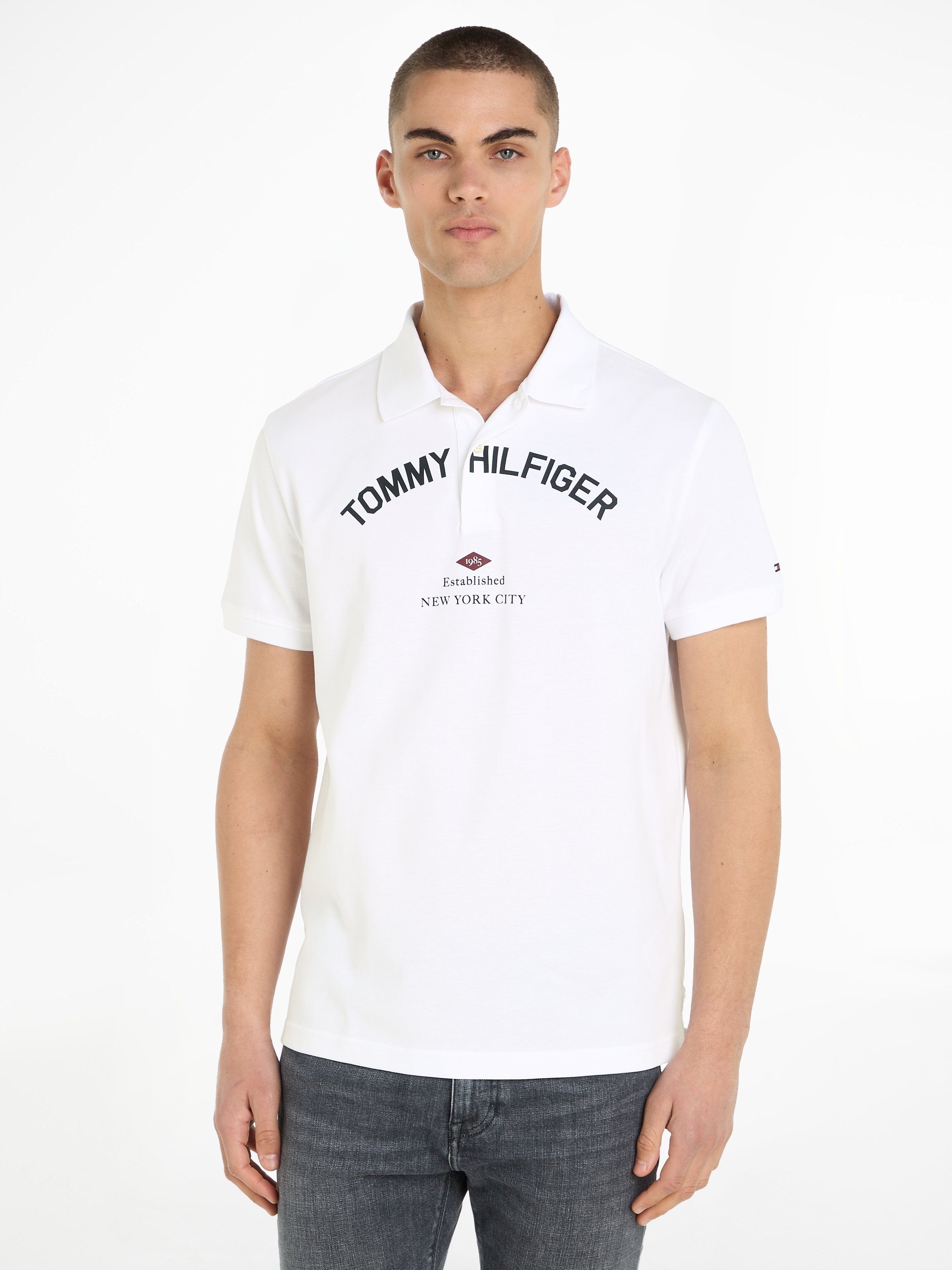Tommy Hilfiger Poloshirt GRAPHIC CHEST REG POLO White