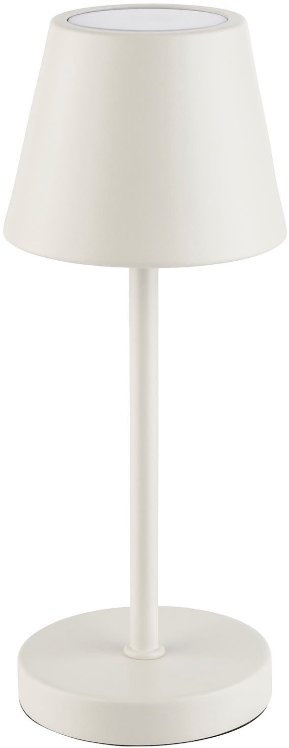 APS LED Tischleuchte "MERLE MICRO" Kabellose USB-C Tischleuchte, USB-Ladefunktion, LED fest integriert, warmweiß - kaltweiß, Spritzwasssergeschützt IP 54, inkl. Dockinstation und Fernbedienung