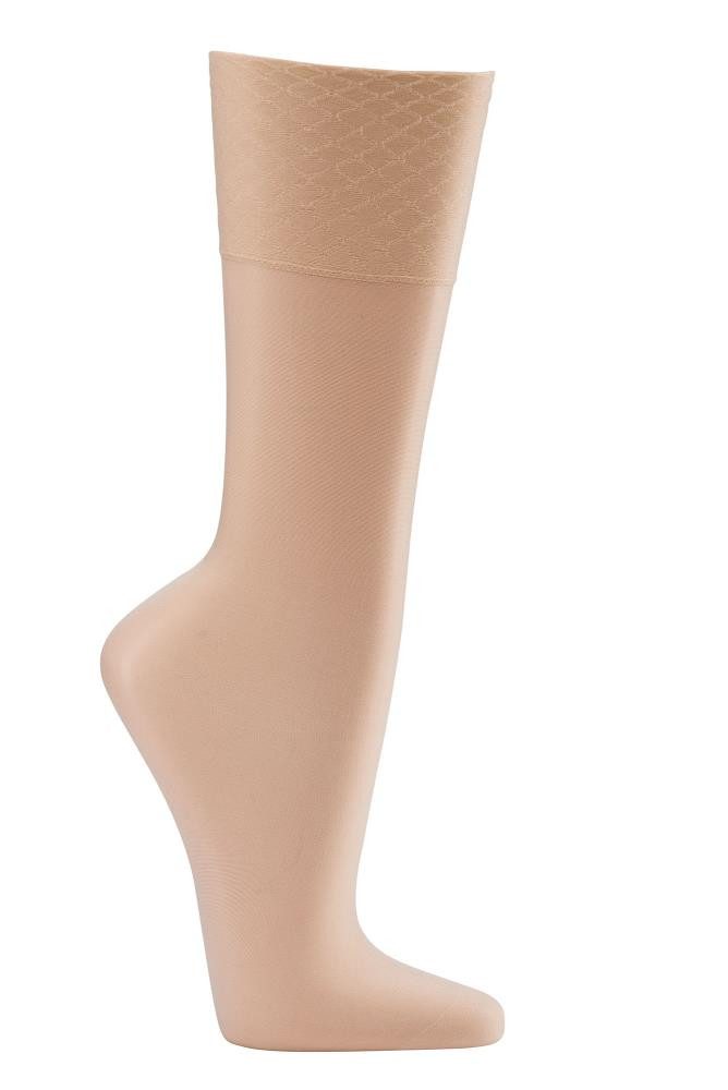 FussFreunde Feinstrümpfe 5 Paar Wellness-Fein-Kniestrümpfe, 30 den, Spezial-Komfortbund (Set, 5 Paar) ohne Gummidruck