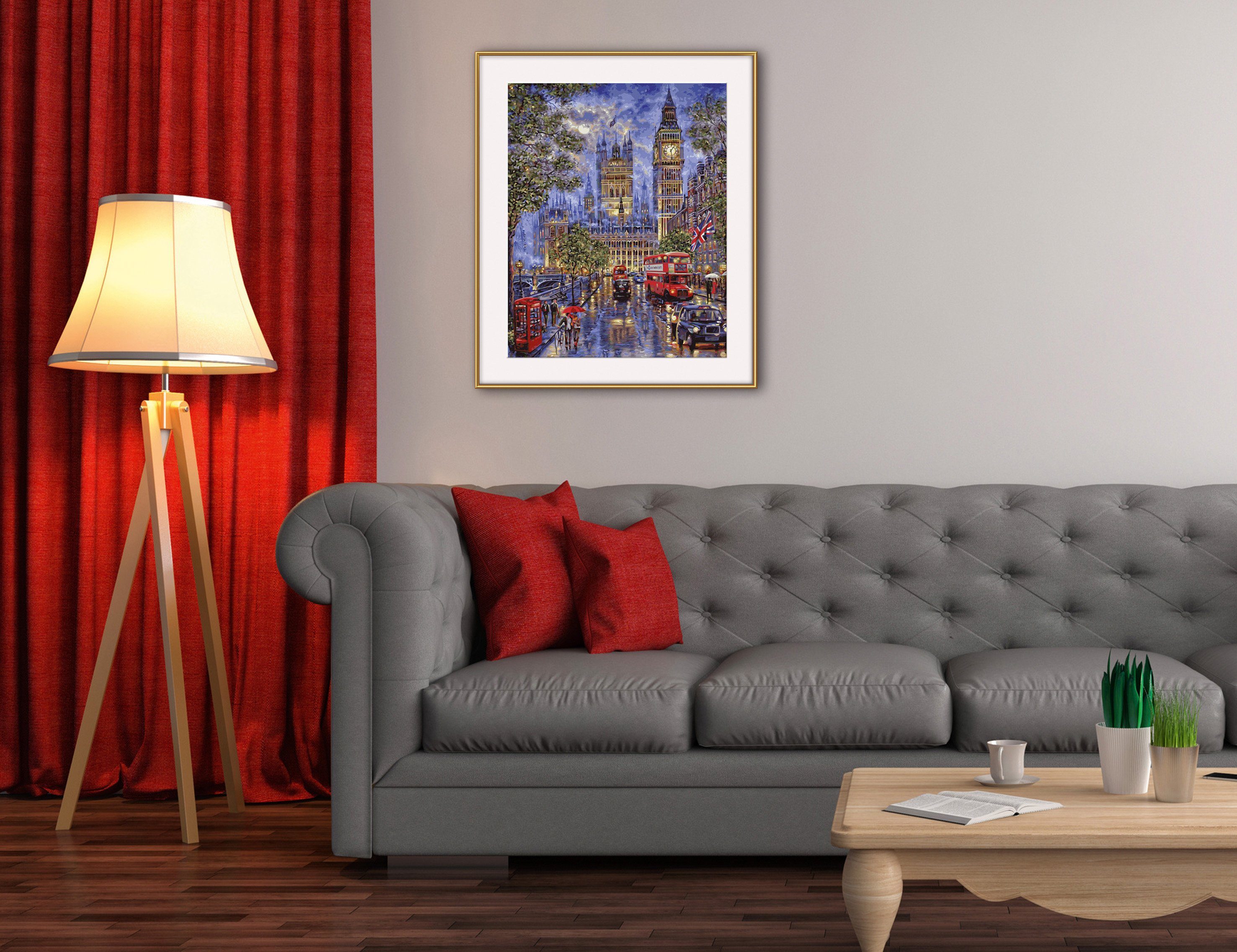 Schipper Malen nach Zahlen Meisterklasse Premium - Vollmond über London, Made in Germany