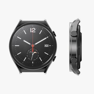 kwmobile Smartwatch-Hülle 2x Hülle für Xiaomi Watch S1, Fullbody Fitnesstracker Glas Cover Case Schutzhülle Set