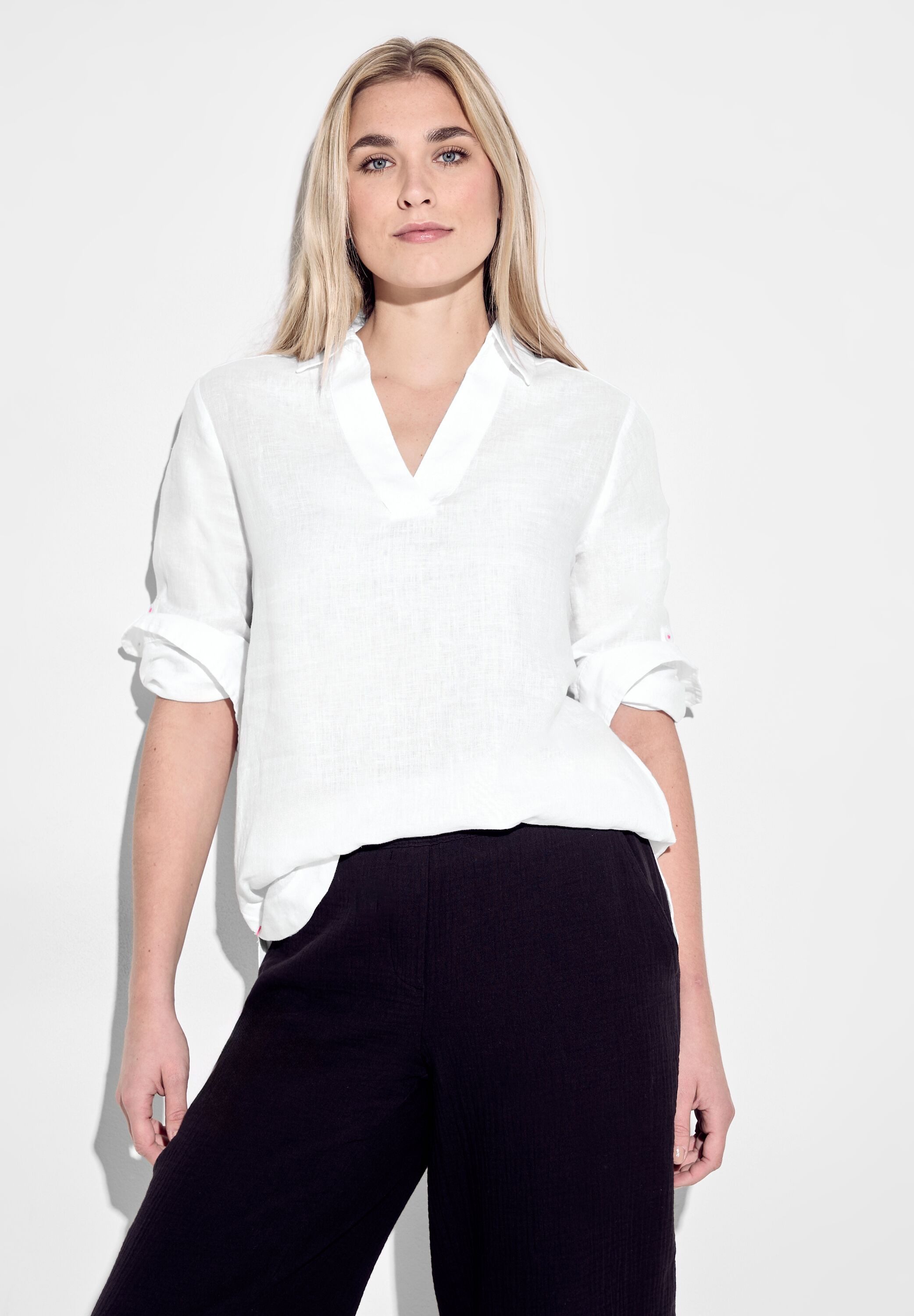 CECIL Longbluse mit 3/4 Ärmeln