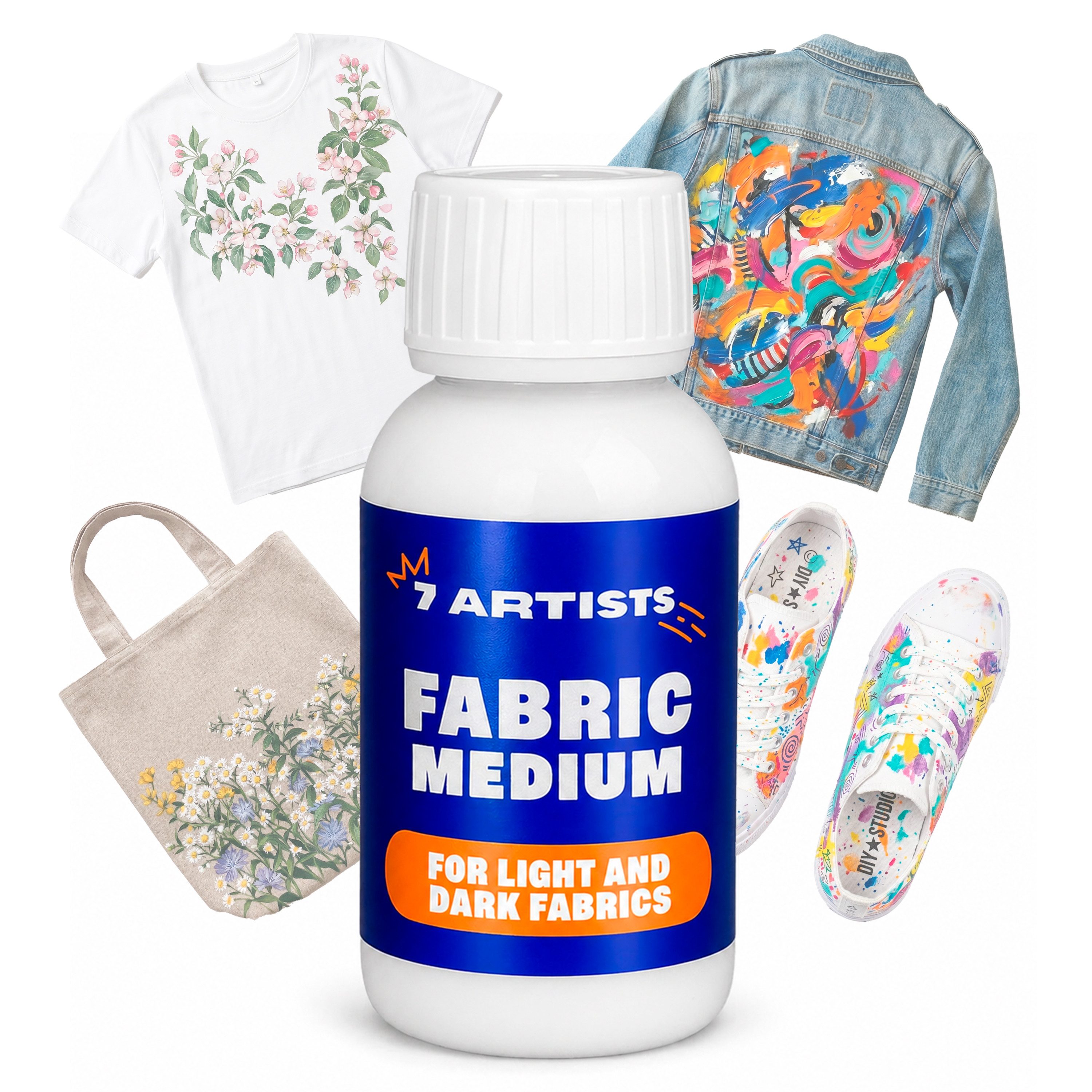 7 Artists Textilfarbe 7 Artists Textilmedium für Acrylfarbe - Fabric Paint Medium