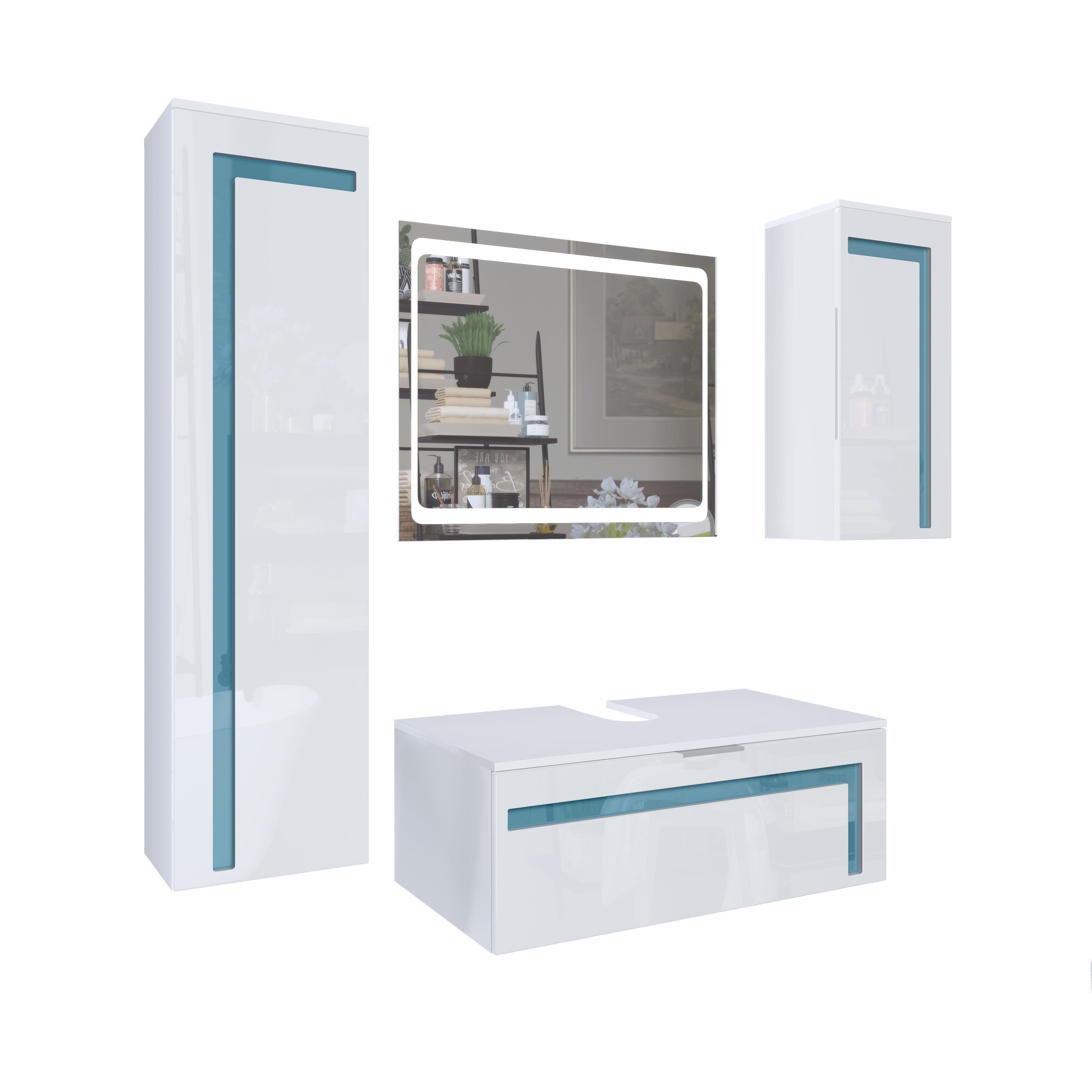 Vladon Badmöbel-Set Aloha V2, (Badezimmer-Set mit günstig online kaufen