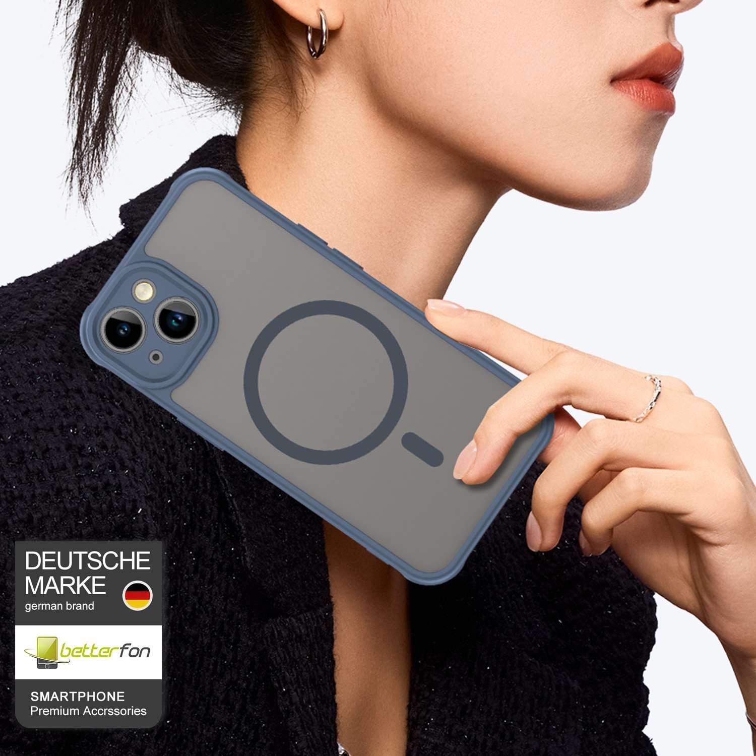 betterfon Handyhülle für Apple iPhone Schutzhülle Case, Magnetisches Laden, mattes Design, kratzfest & stoßfest verarbeitet