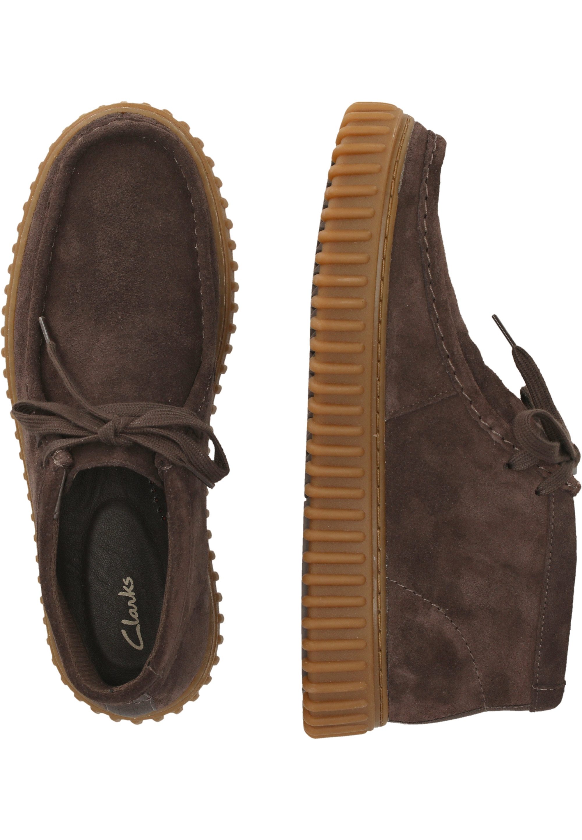 Clarks Torhill Schnürschuh mit stromlinienförmigem Schnürdesign