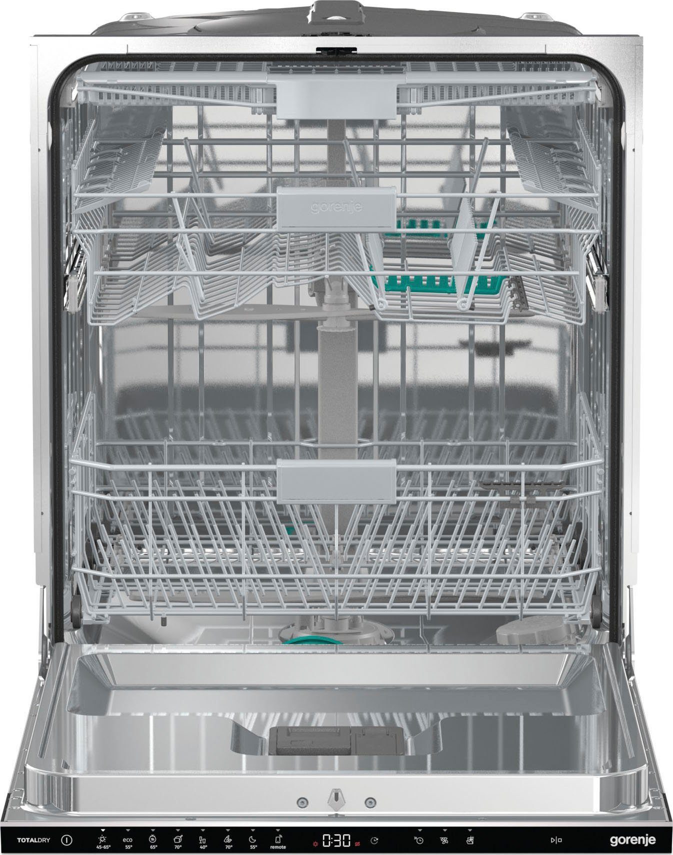 Maßgedecke, automatische GORENJE Geschirrspüler, GV673C60, vollintegrierbarer Türöffnung 16