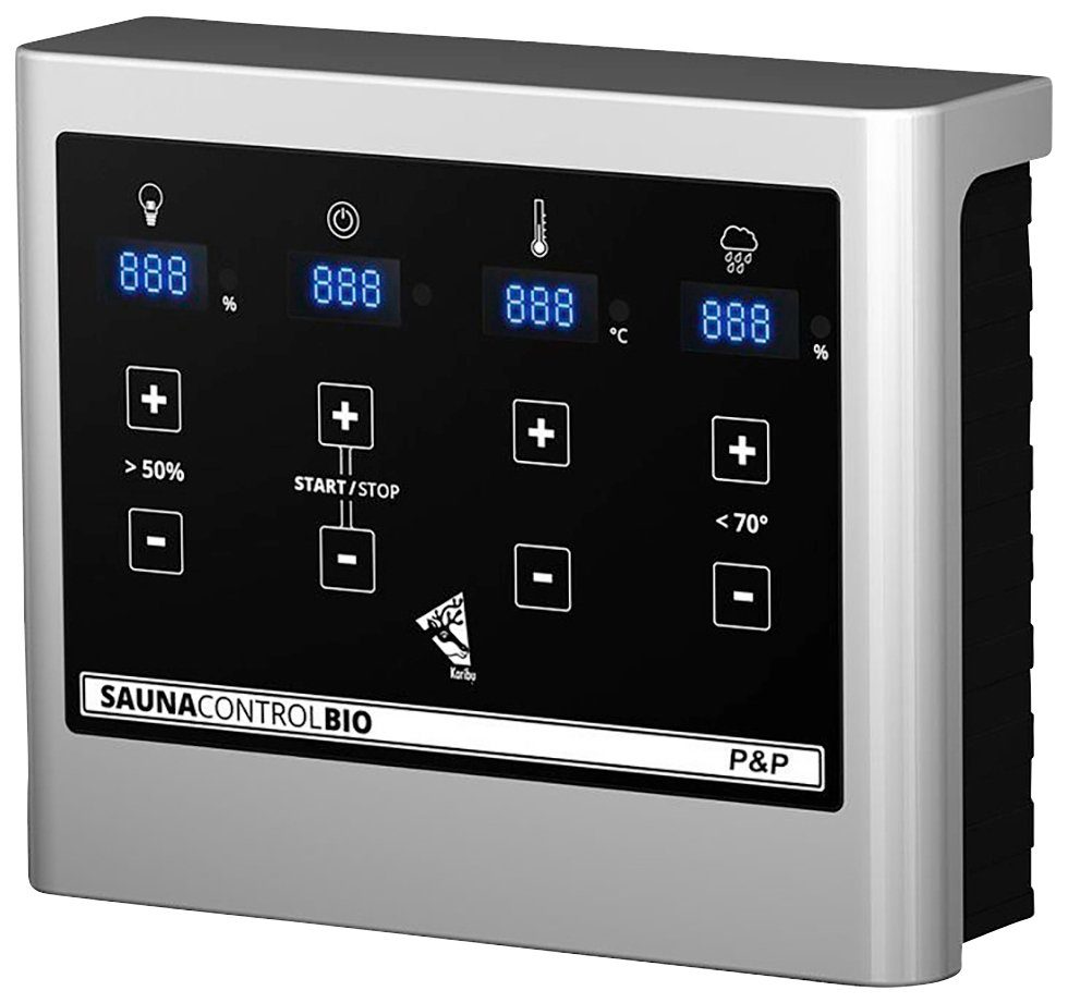 welltime Bio-Saunaofen, 3,6 kW, externe Steuerung, (1-St), Plug & Play inkl. Steinen