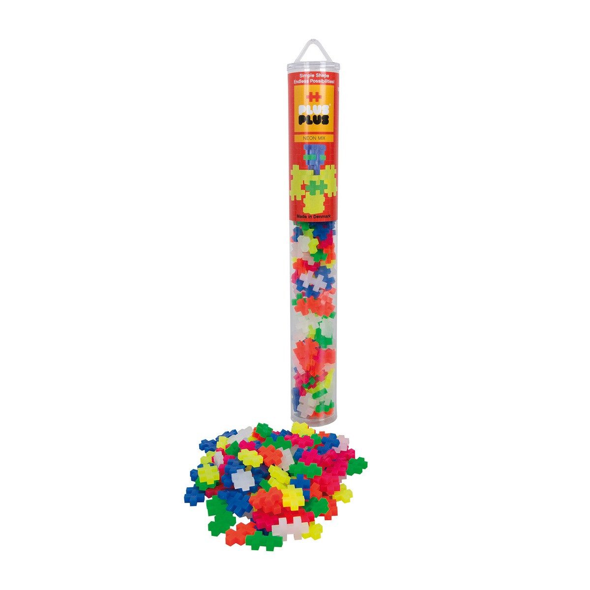 Carletto Kreativ Bausteine Neon 100 Stück Spielbausteine
