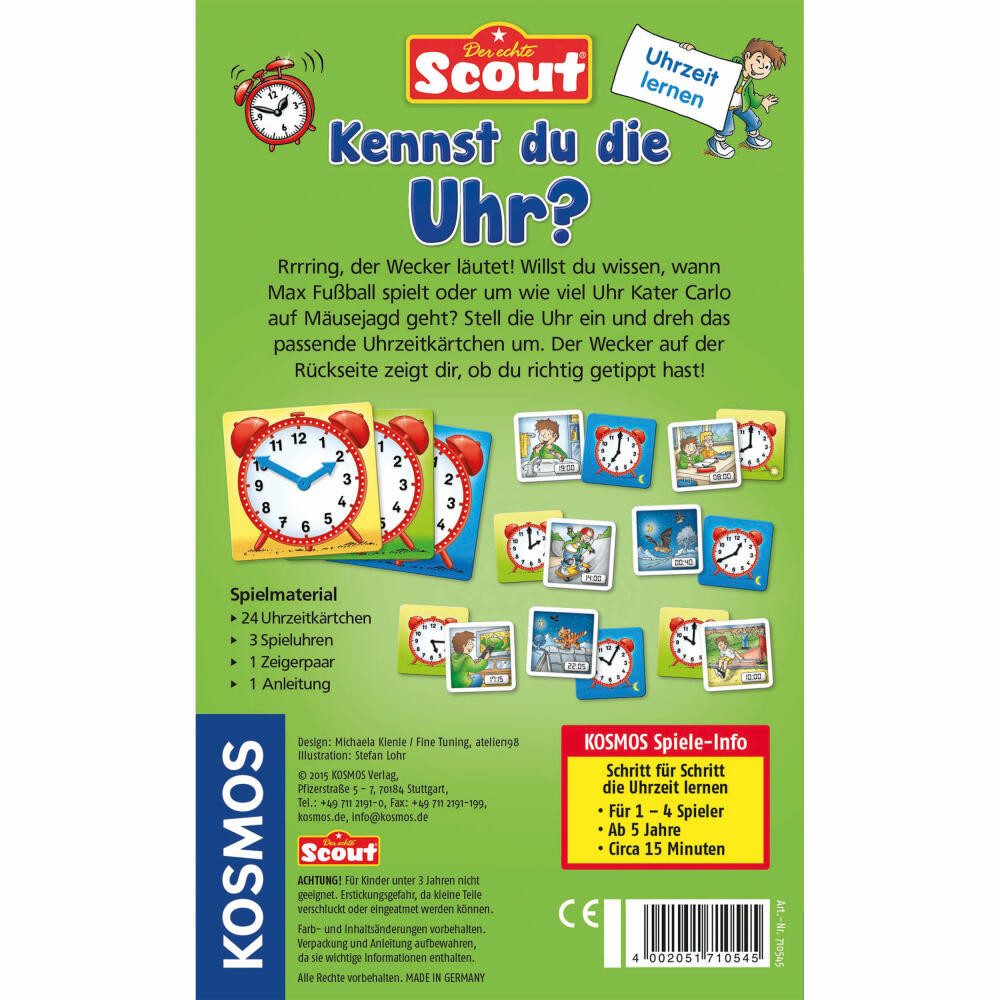 Kosmos Spiel Scout Kennst du die Uhr?