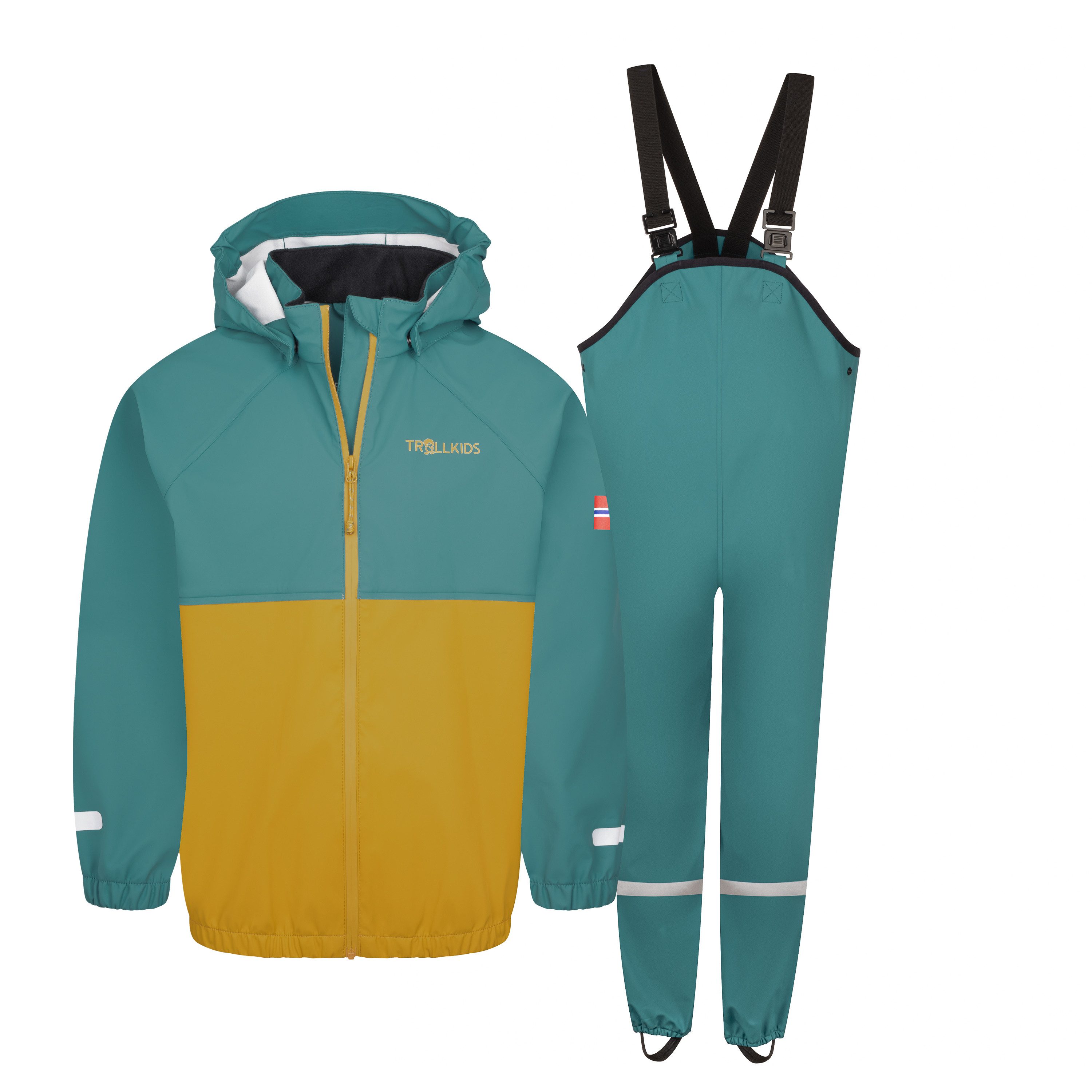 TROLLKIDS Regen- und Matschhose KIDS ODDA RAIN SET XT (2-tlg) für Kinder und Jugendliche, sportlicher Stil