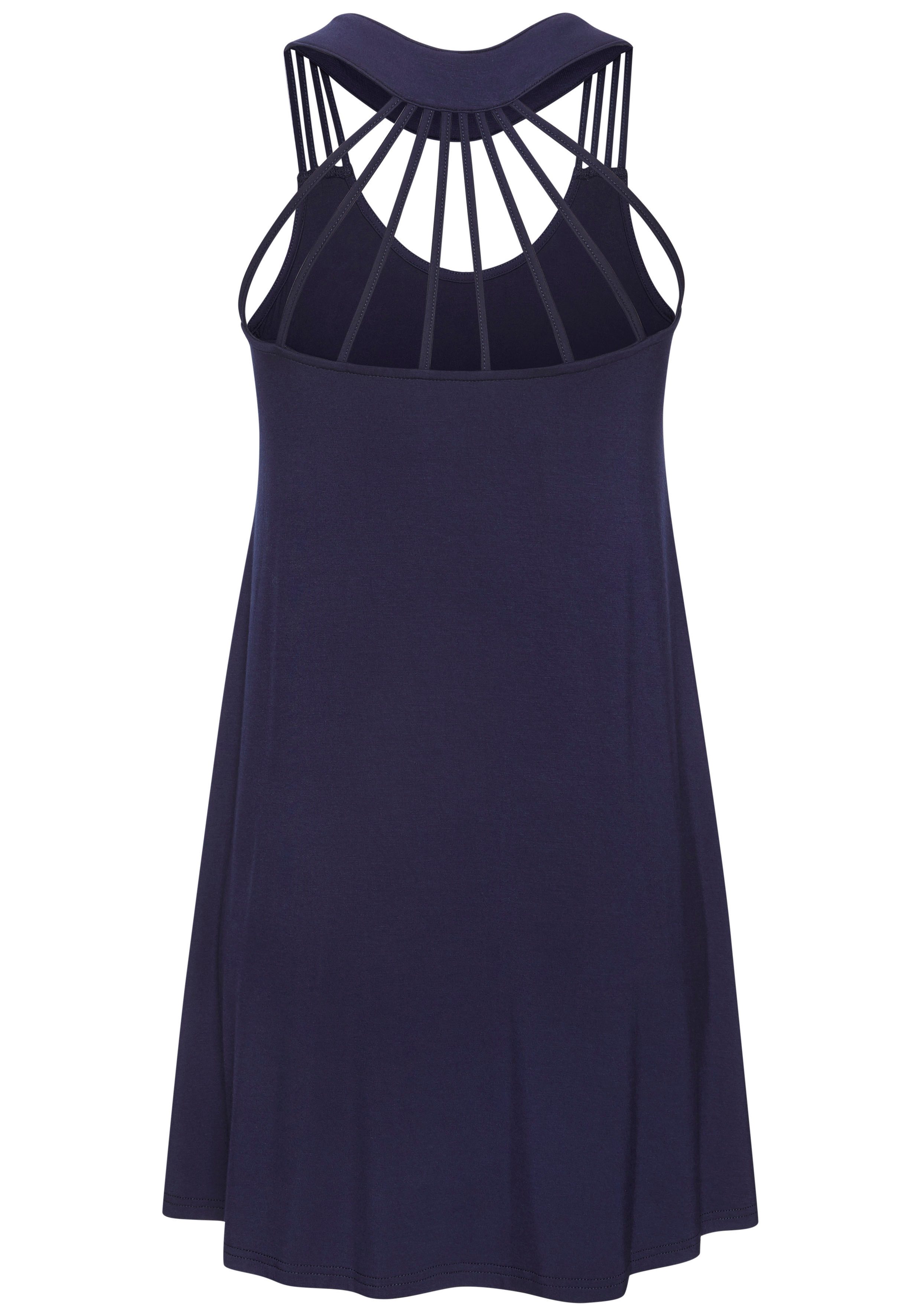s.Oliver Strandkleid mit besonderem Trägerdesign, Minikleid, Sommerkleid