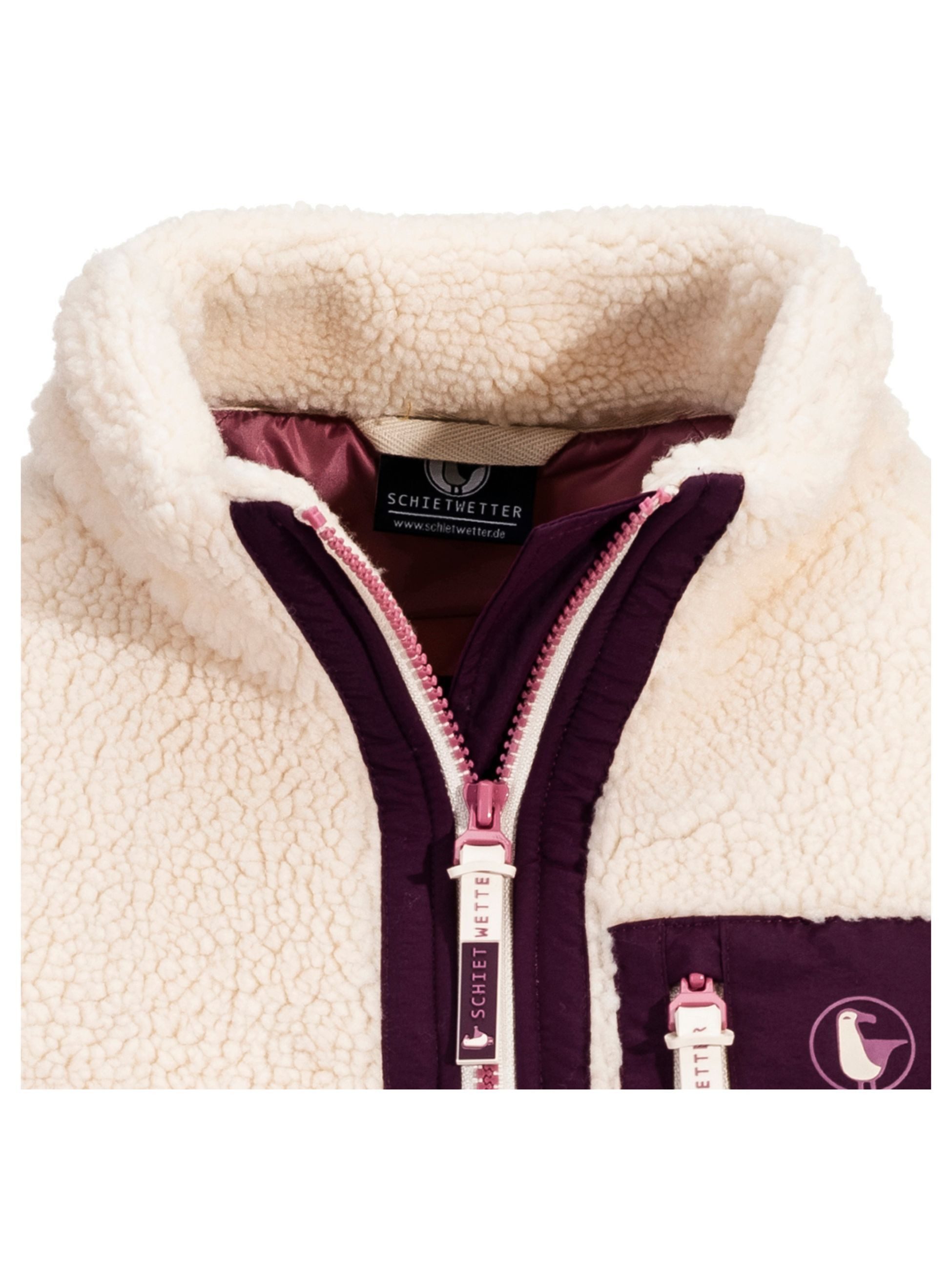 Schietwetter Fleecejacke Damen Sherpa-Fleece "Stielauge Mila" günstig online kaufen