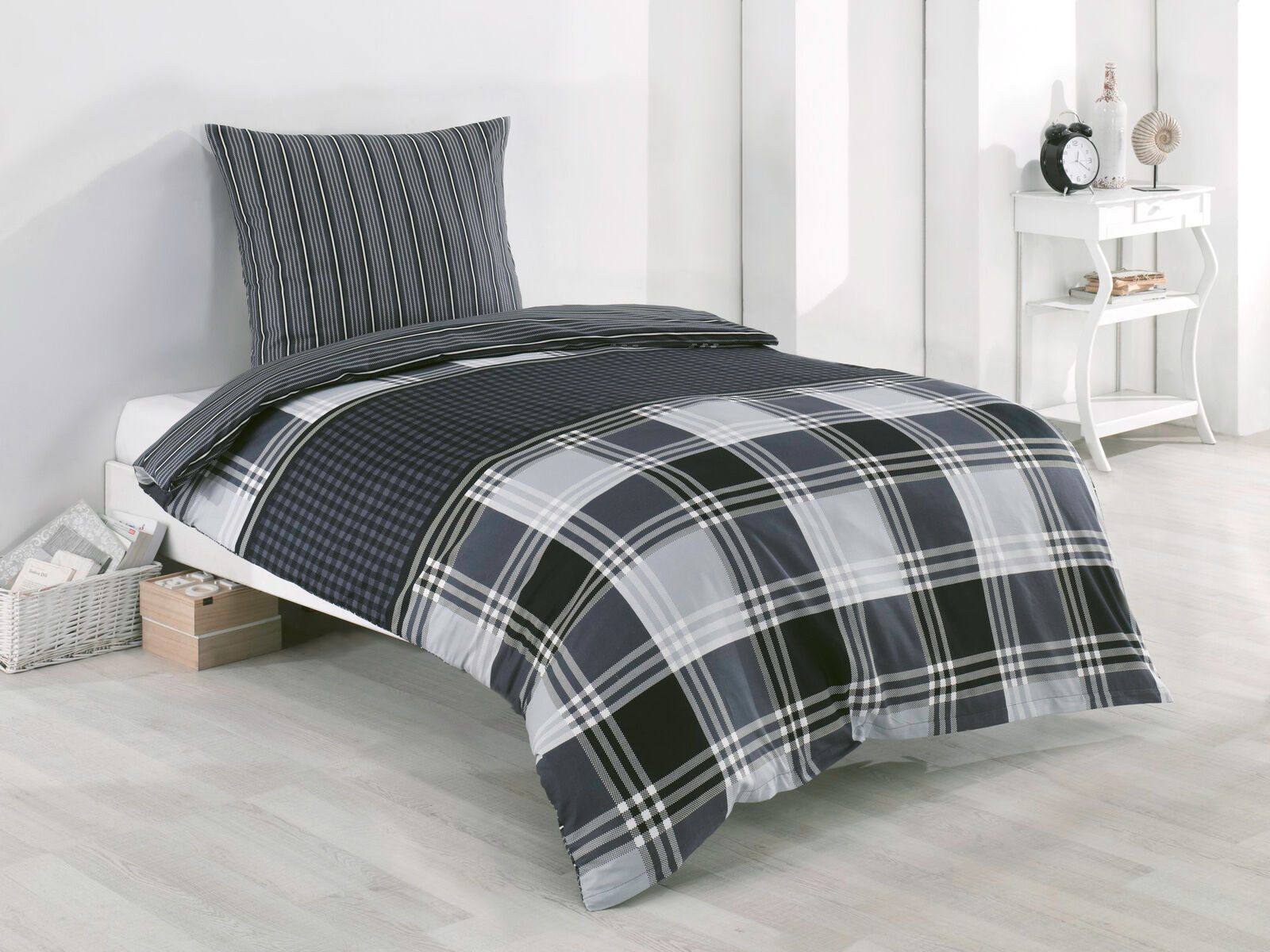 Visaggio Bettwäsche 100% Baumwolle Bettbezug Set günstig online kaufen
