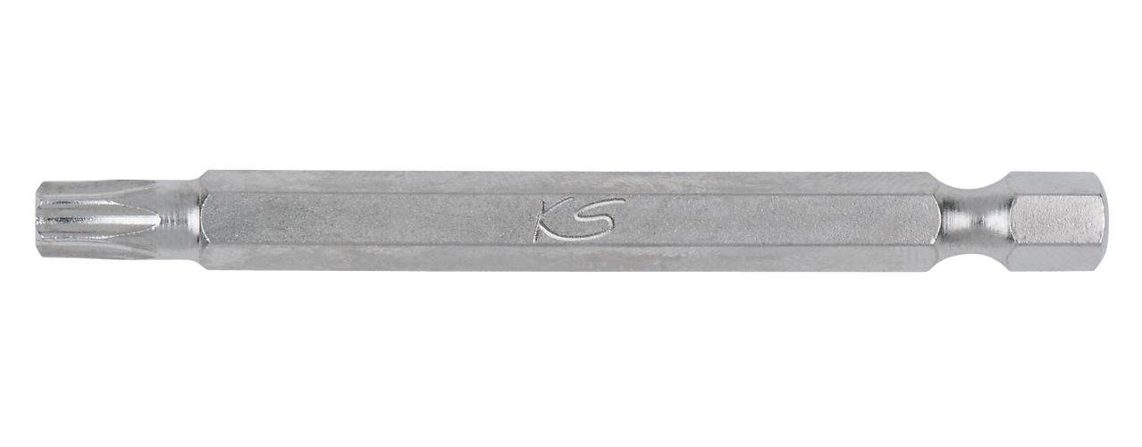 KS Tools Torx Bit TX10 | 75 Mm Länge | Bohrung TB55 | 1 Stück | Für Handbetriebene Schraubendreher