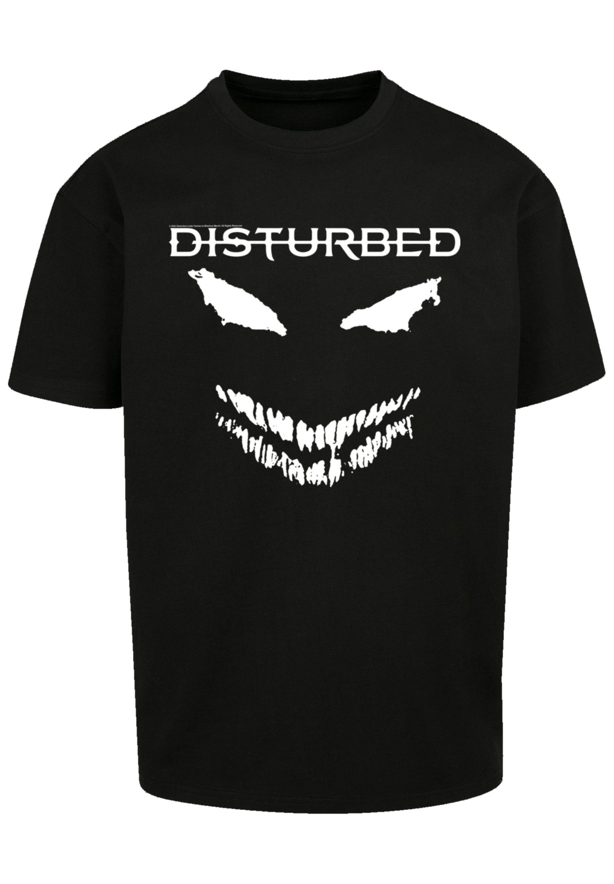 Scary T-Shirt Qualität, schwarz Heavy Band Metal F4NT4STIC Disturbed Rock-Musik, Face Candle Premium