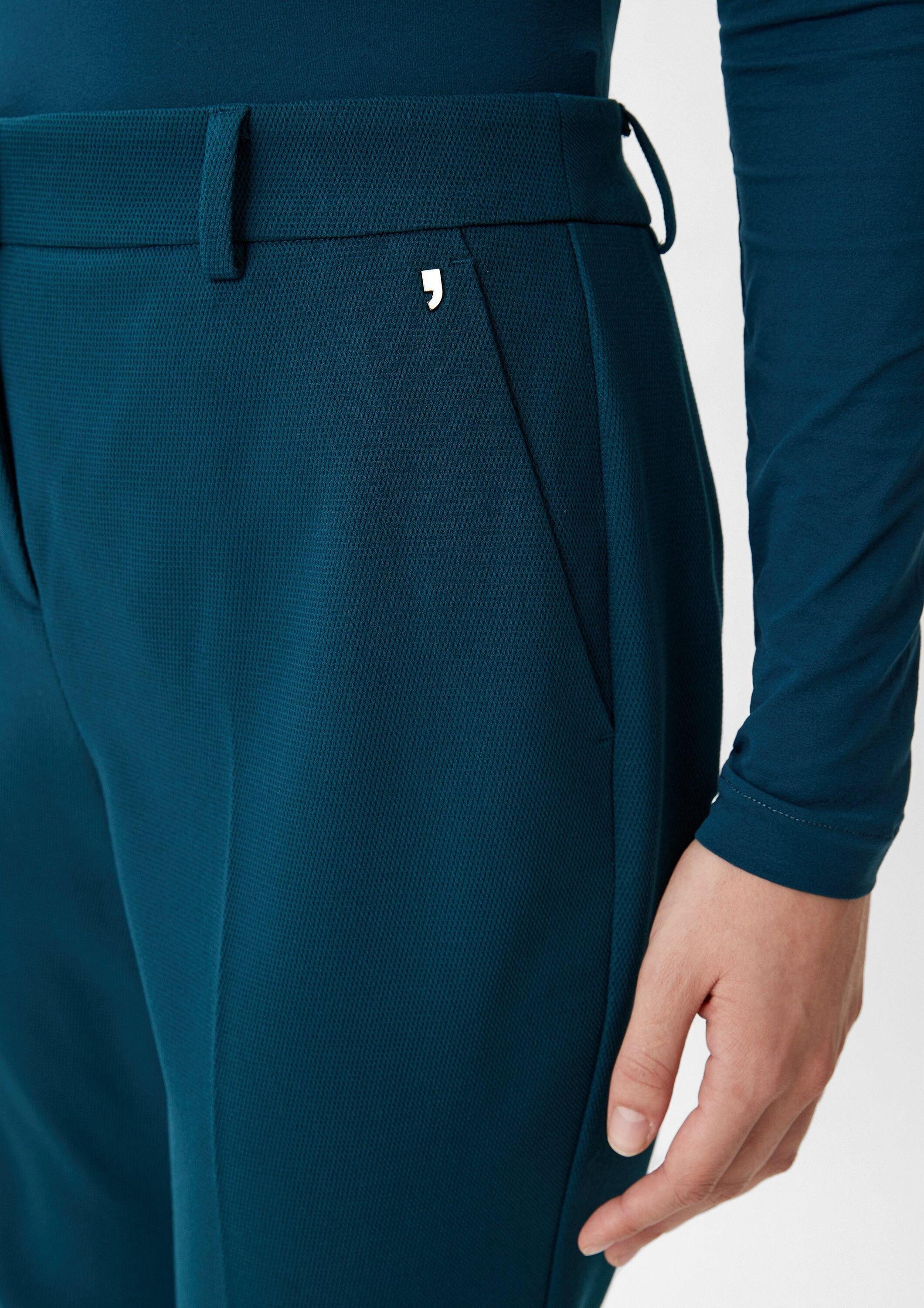 comma Chinos Hose Slim: Hose mit Dobby-Struktur