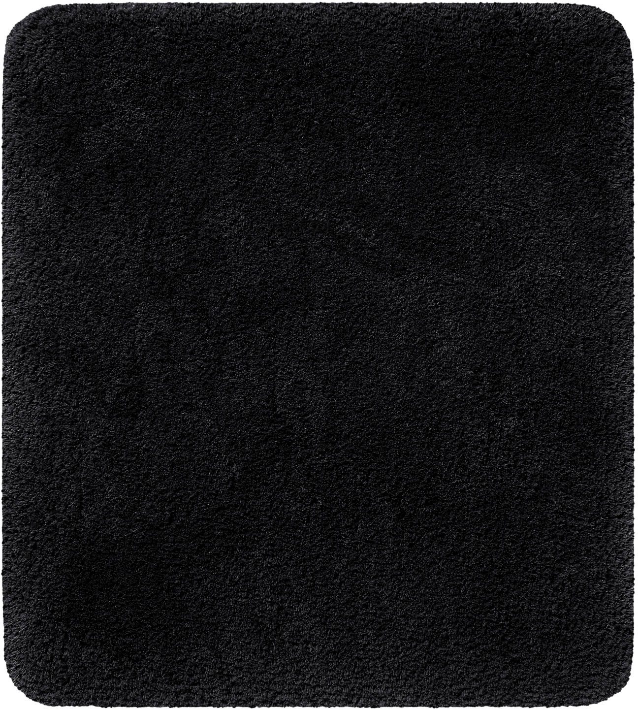 Homie Living Badematte Porto Azzurro, Höhe 30 mm, rutschhemmend beschichtet, schnell trocknend, fußbodenheizungsgeeignet, Polyester, rechteckig, Badteppich, uni, rechteckig & rund, waschbar, Badezimmerteppich
