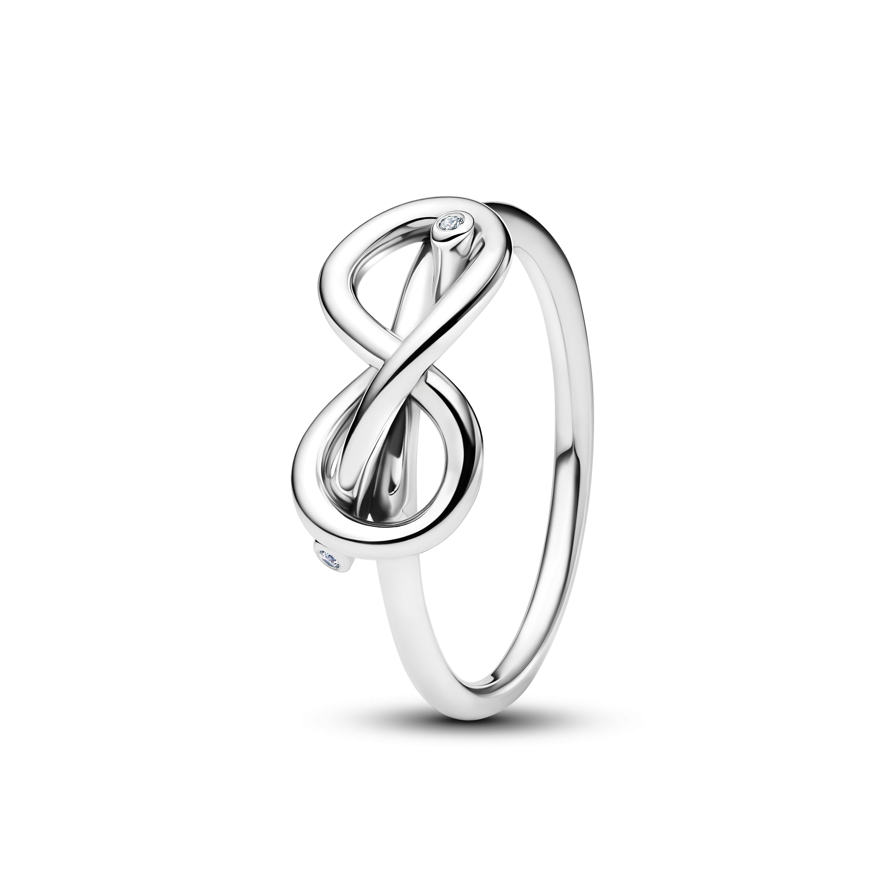 Pandora Silberring Ring Damen Unendlichkeitsknoten Zirkon Silber 193759C01 günstig online kaufen