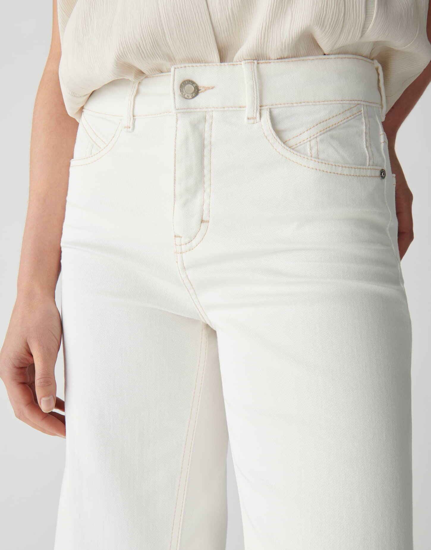 OPUS PANTS Palazzohose Melly gloom aus Denim mit formstabilem Griff Swingpockets und Twistnaht setzen moderne Akzente – Bild 4 von 5